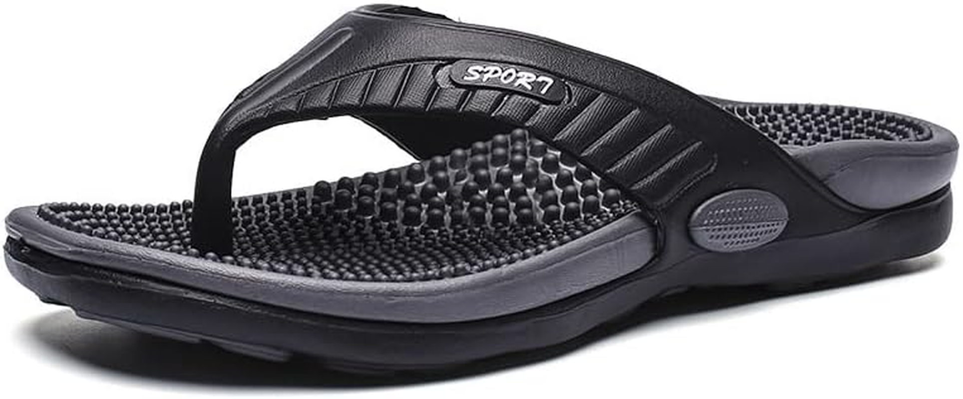 DSLED Massage Flip Flops for Men & Women, Arch Support Summer Breathable Beach Shoes, Acupressure Sandals, Relief Plantar Fasciitis Heel Arch Arthritis Pain