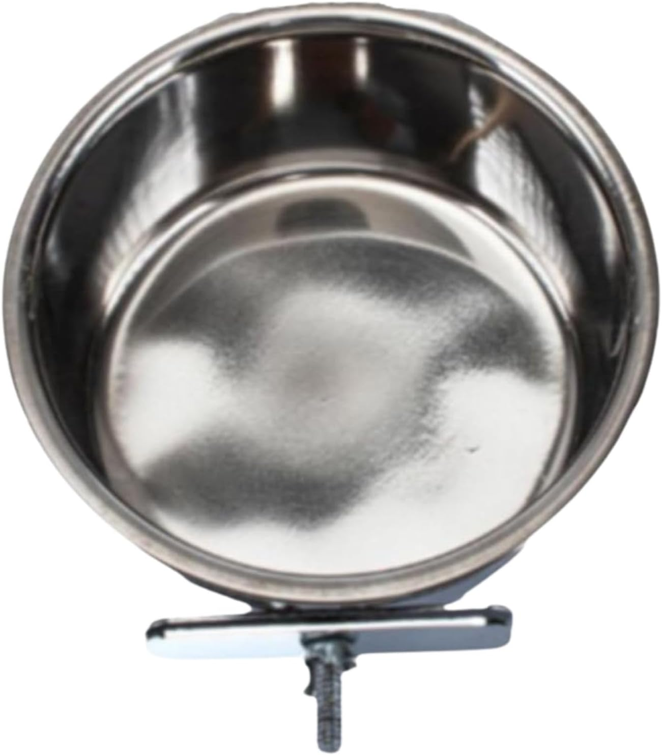 Leona Co Stainless Steel Pet Feeder Water Bowl 240Ml Bird Parrot Feeders Water Cage Bowls with Holder Bird Feeding Dish Cups for Bird Parrot Small Animal image number 5