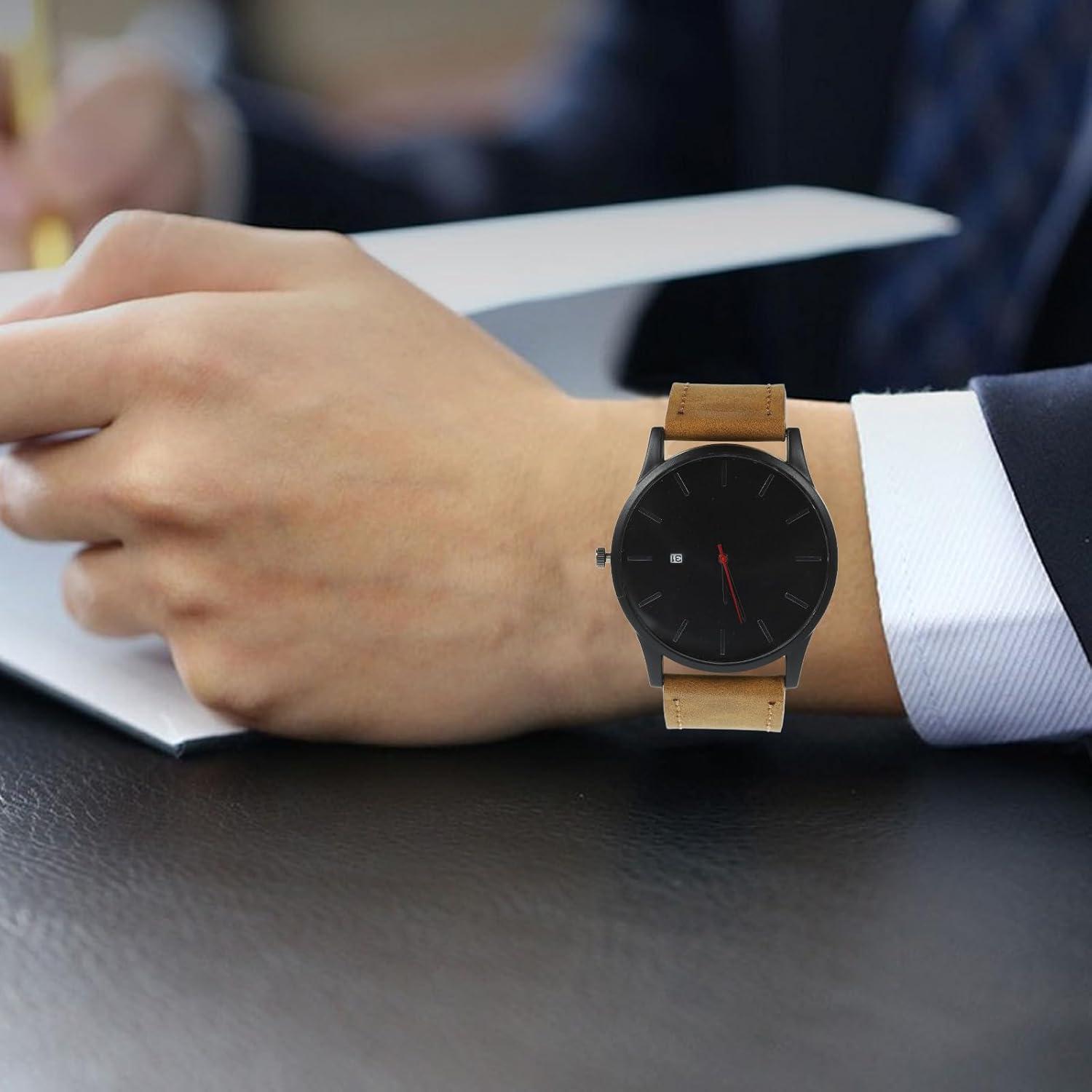 Gatuida 2Pcs Watch Calendar Woman Simple Clasp Material: Stainless Steel image number 4