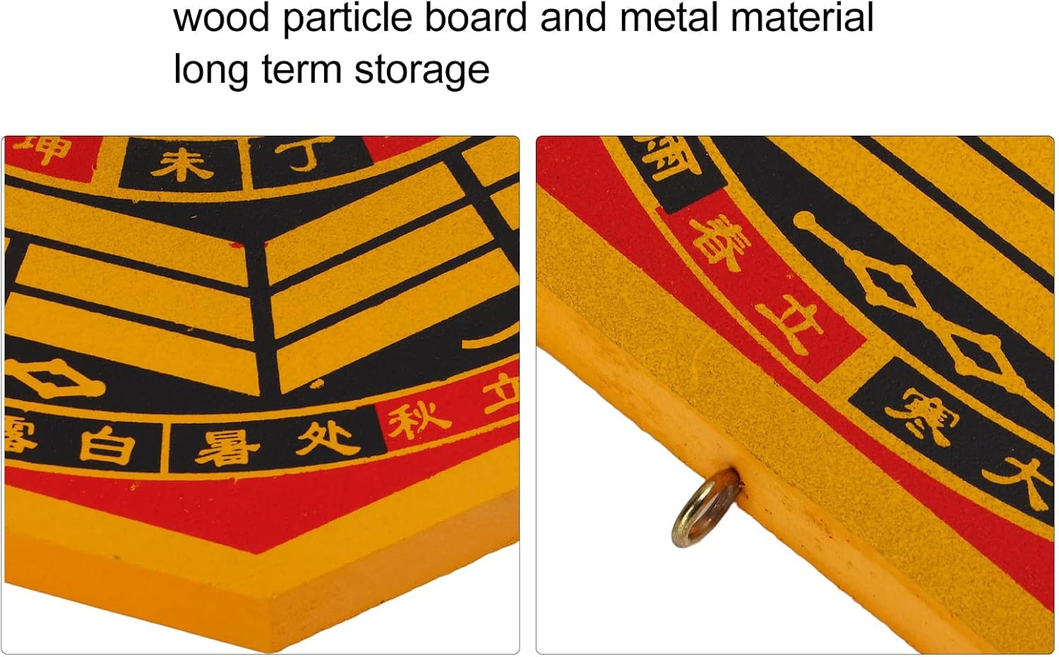 Chinese Bagua Mirror Feng Shui Mirror, Attract Positive Energy & Good Luck, Traditional Feng Shui Decoration Outdoor Convex Mirror Suitable for Door Hangings image number 3