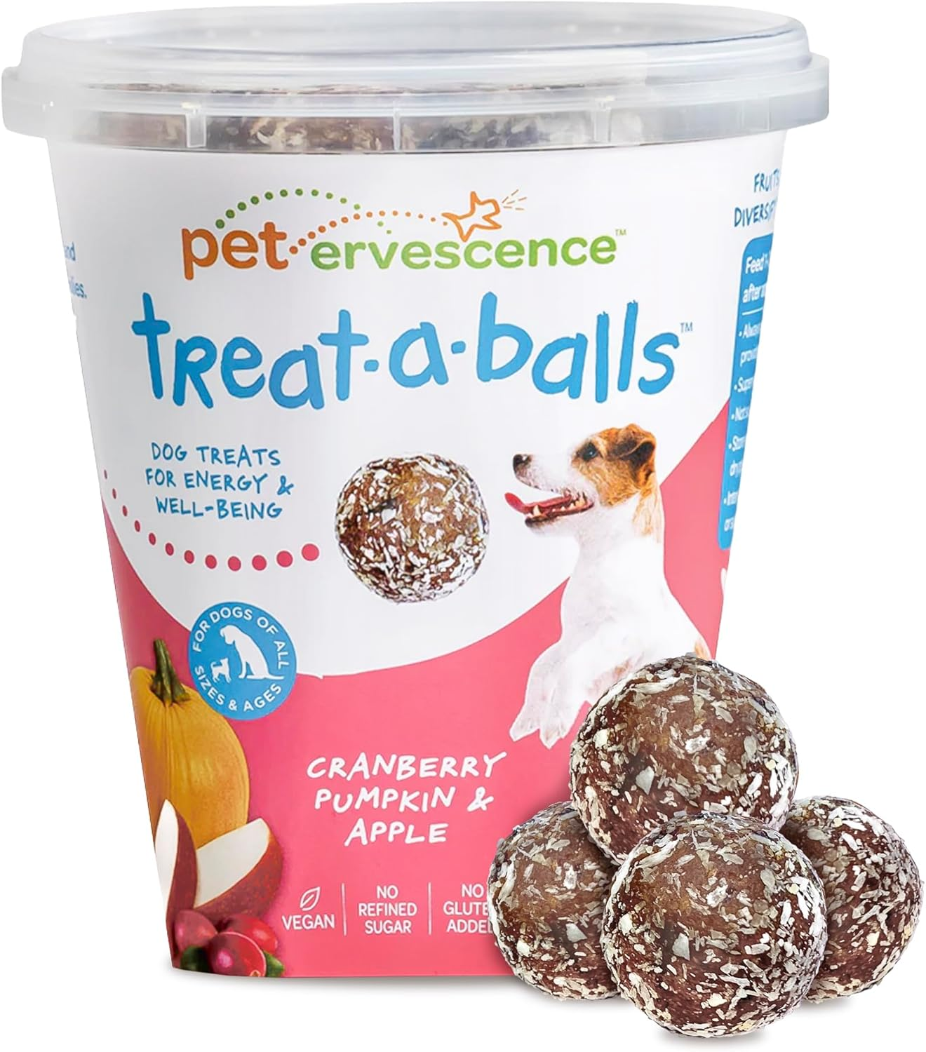 Chewy & Soft Dog Treats, All Natural, Non-Gmo, Vegan, Gluten Free, Low Calorie Dog Treats for All Breeds & Sizes - Made in New Zealand, Peanut Butter, Blueberry, Banana 18Pk