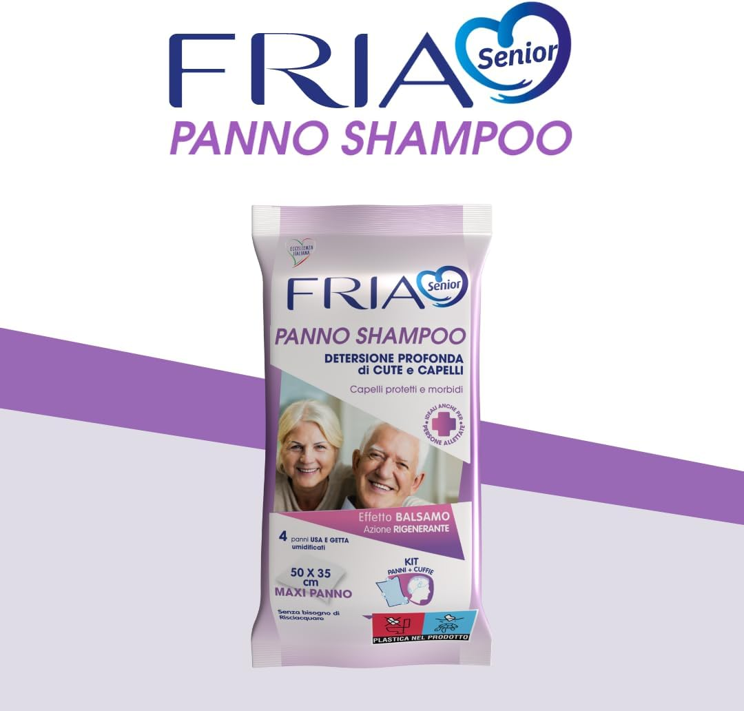 Fria Senior Shampoo Cloth Pack of 4 image number 1