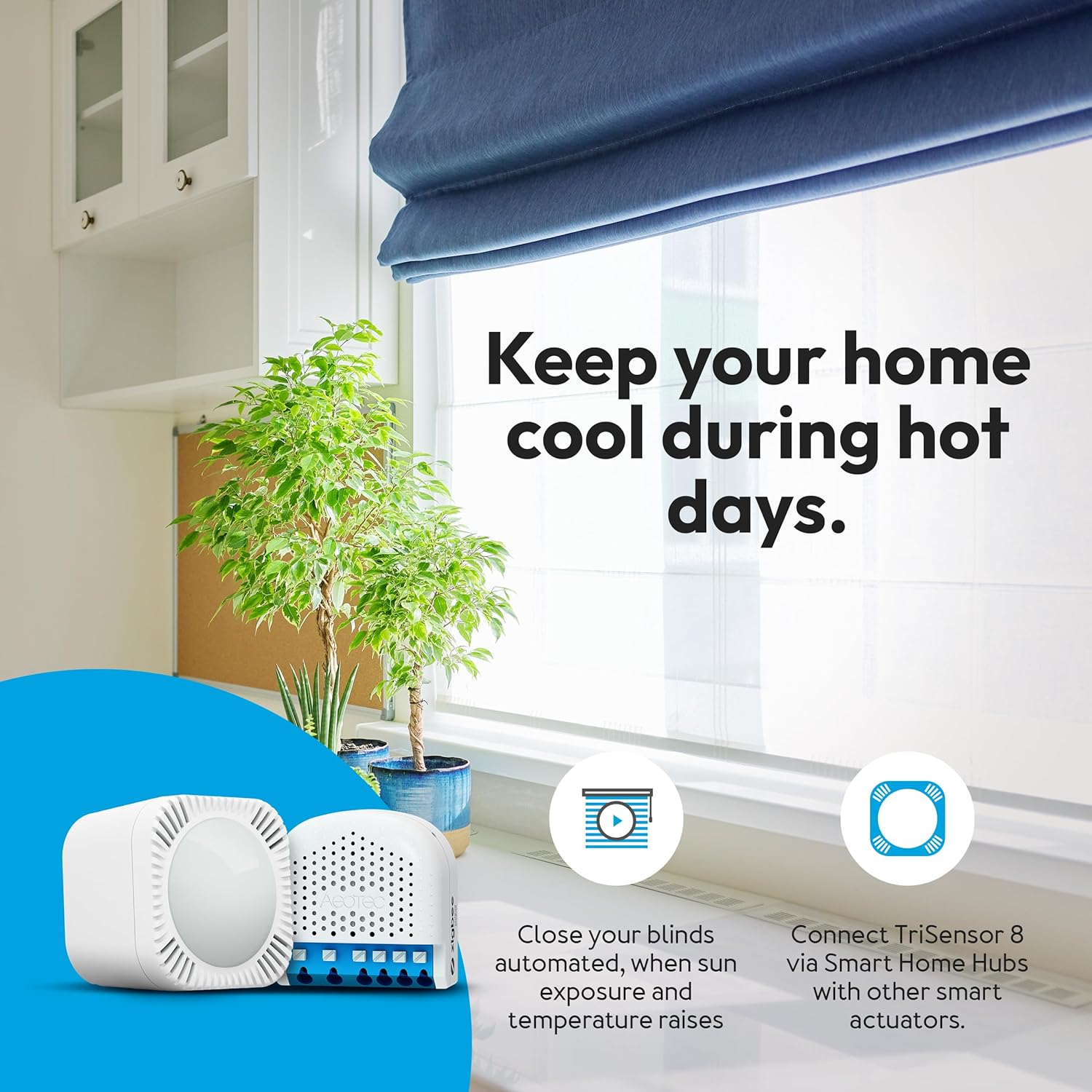 Aeotec Trisensor 8 | 3-In-1 Multi-Sensor | Motion in 10M Radius | Temperature in &deg;C | Light in Lux | Z-Wave Gen8 | Long Range | Hub Required | Works with Smartthings, Homey, Homeassistant image number 2