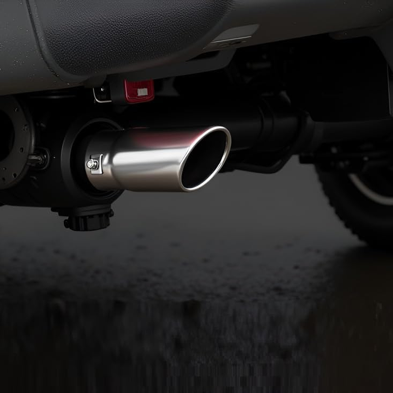 Pack of 2 Exhaust Tips - to Fit 1.5 to 2 Inch Exhaust Tail Pipe Diameter- Stainless Steel to Give Chrome Effect - Car Muffler Tips image number 1