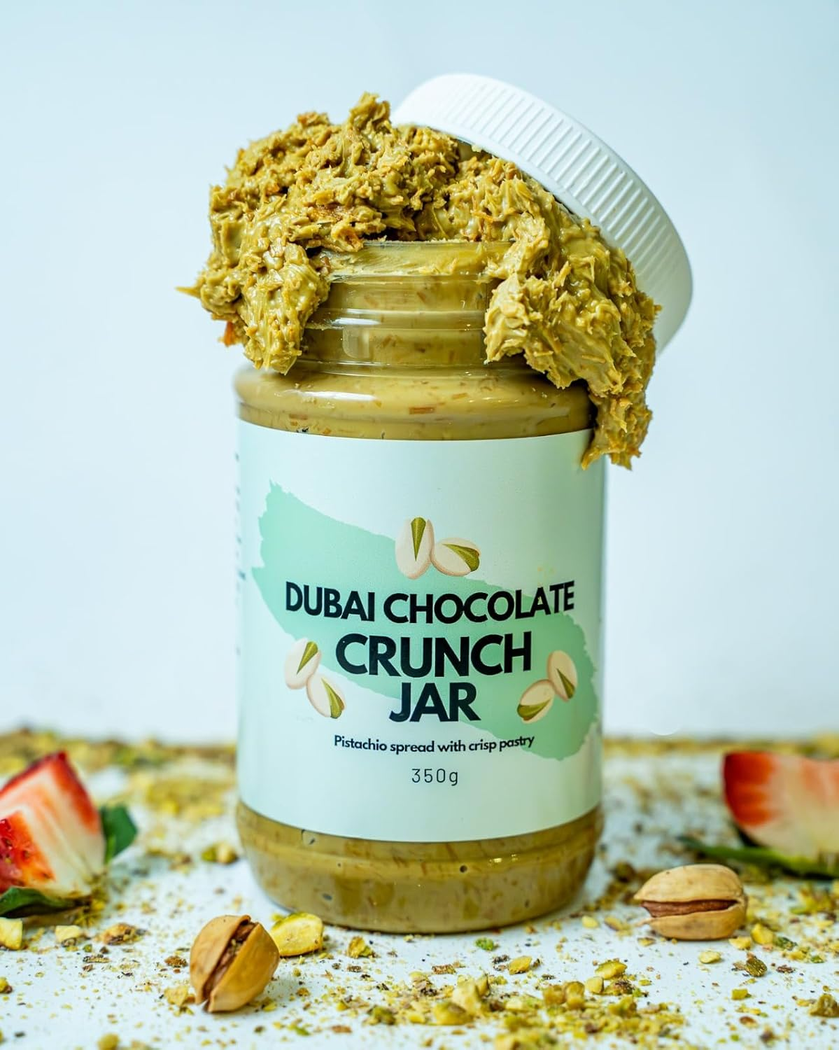 Dubai Chocolate Crunch Jar 350G Pistachio Spread with Kataifi
