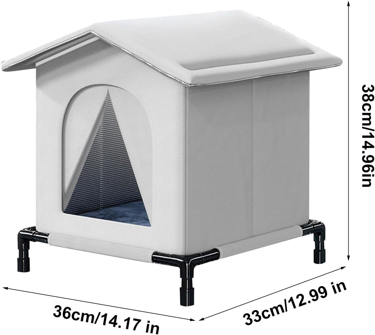 Cat Shelter | Foldable Windproof Lightweight Bed,Compact Stray Cat House - for Outdoor Winter Patio Balcony Play Sleeping Refuge Animals