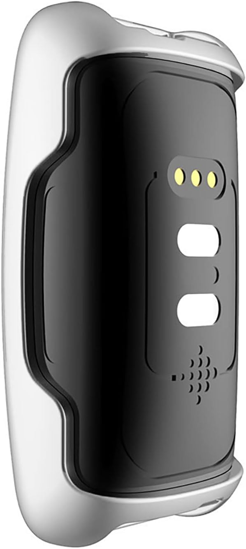 2-Pack Screen Protector Case Compatible with Fitbit Inspire 3, Soft TPU Case Rugged Cover All-Around Protective Case Cover (Silver/Clear) - Black/Clear image number 5