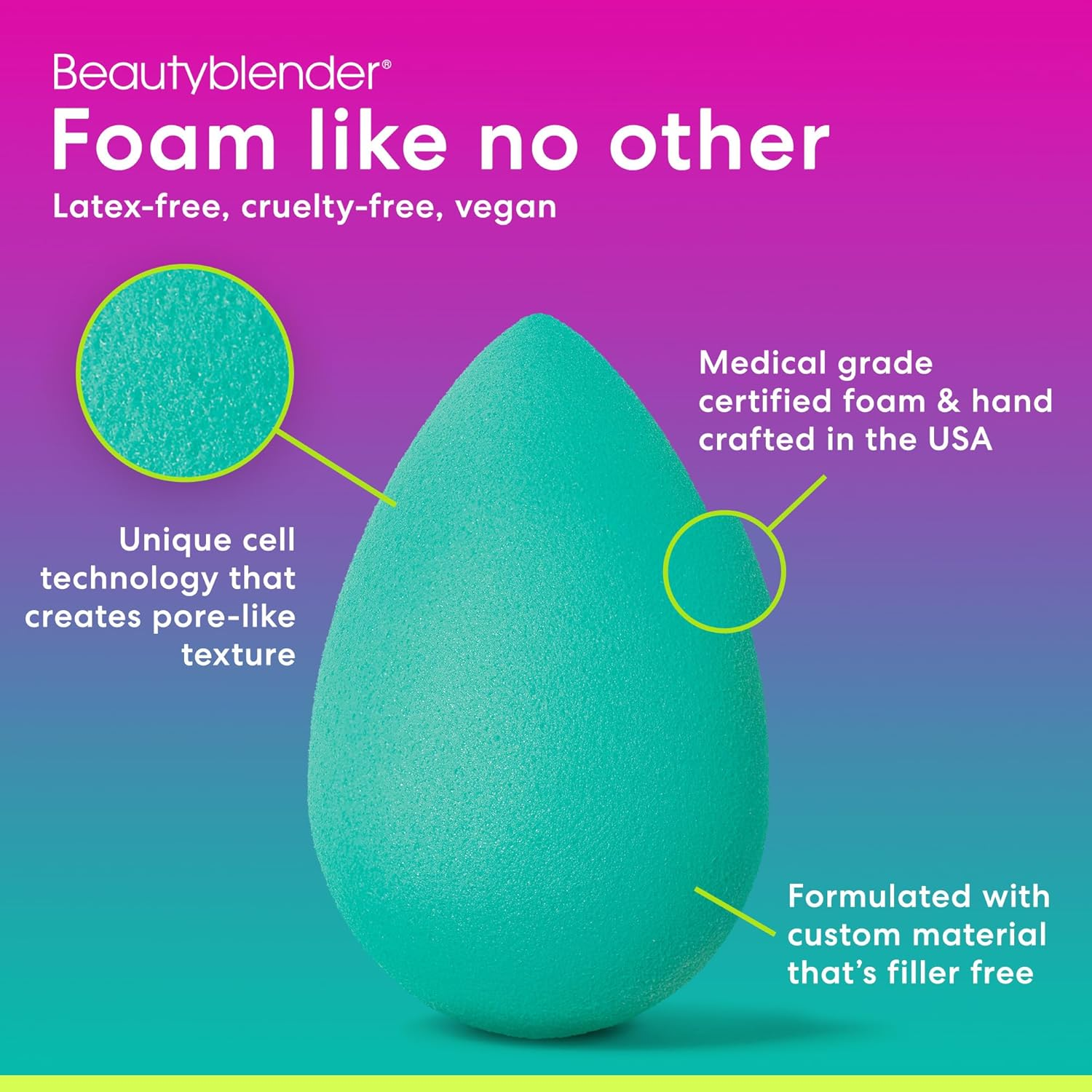 Beautyblender Classic Make up Sponge, Chill