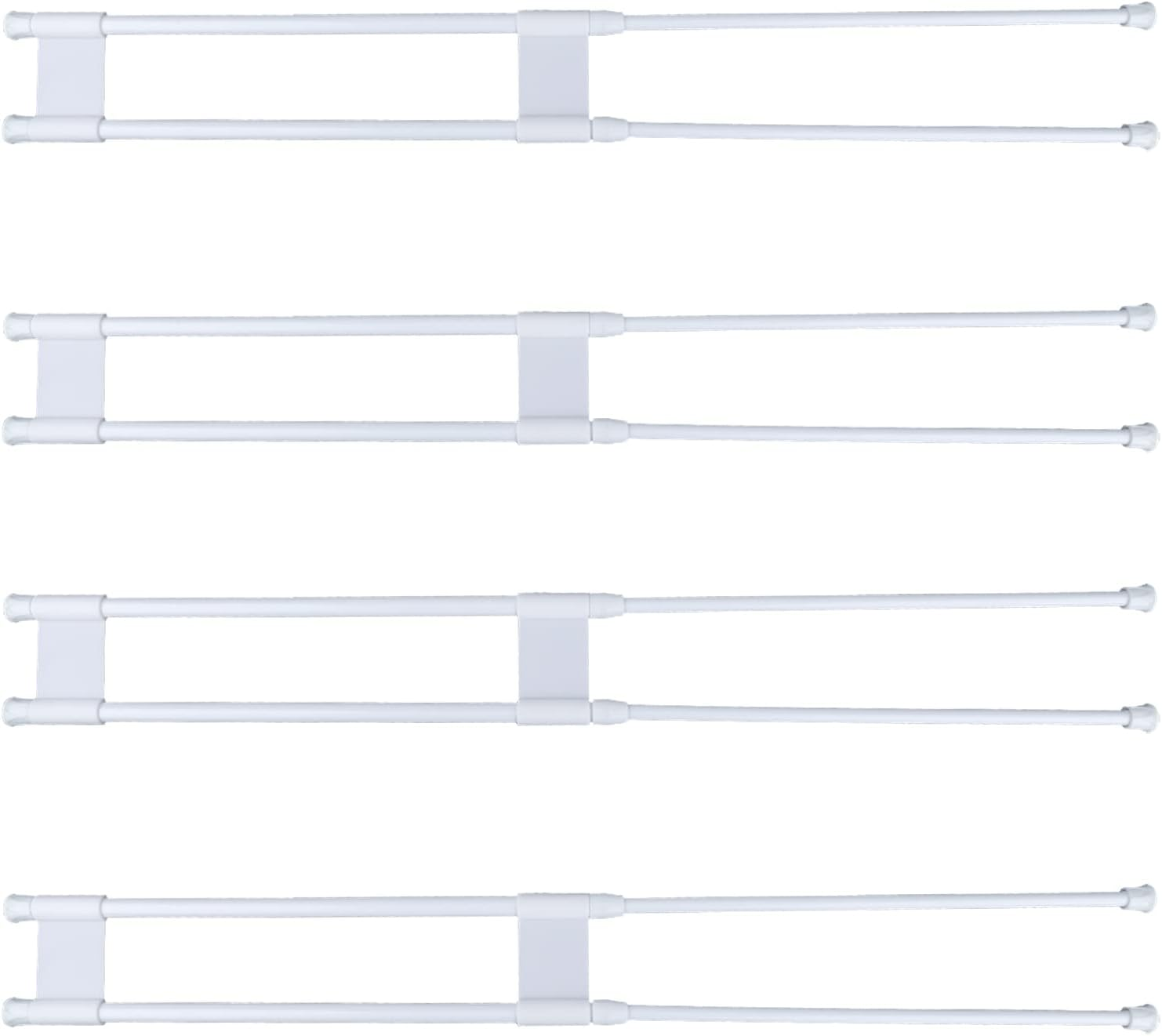 4Pcs Rv Refrigerator Bars, Adjustable Rv Fridge Tension Bars Extendable to 15.8-27.6In Metal Rv Fridge Bars for Holding Food Drinks Rv Refrigerator Accessories image number 4