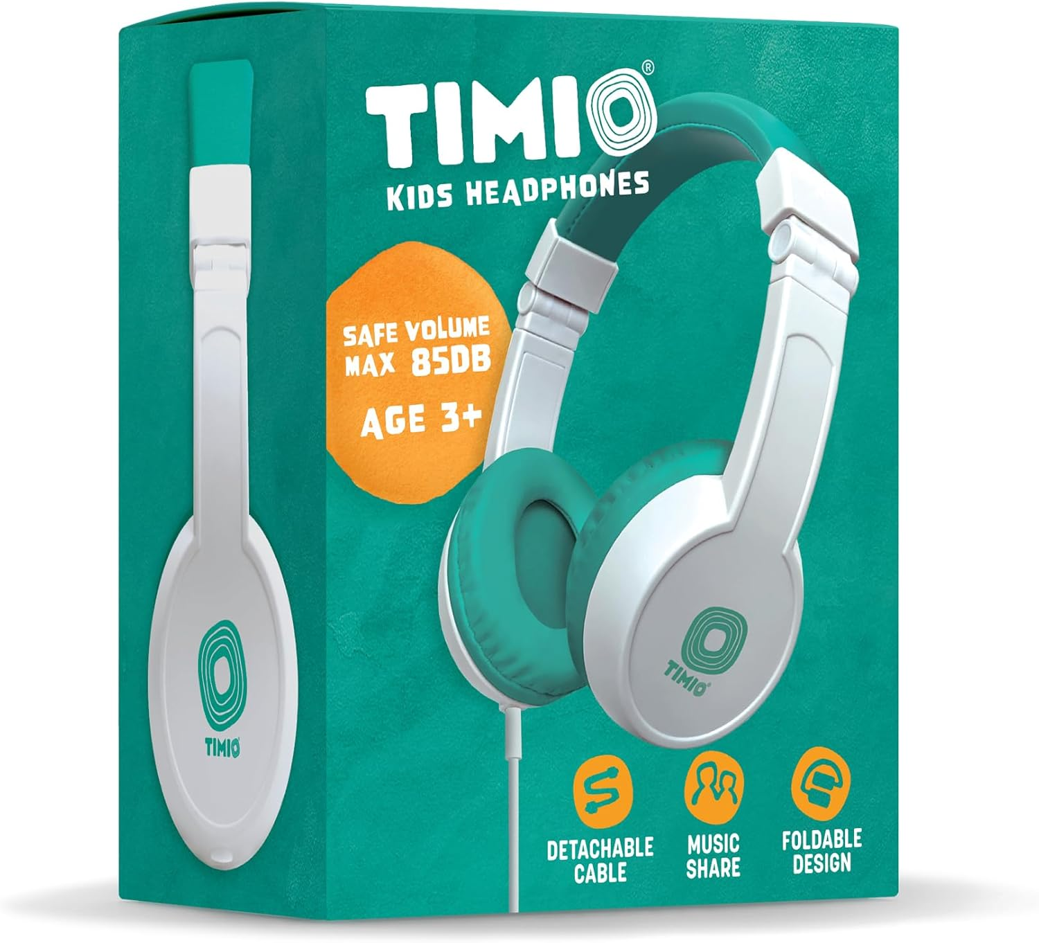 Timio Kids Headphones &ndash; Volume-Limited, Durable & Comfortable &ndash; Safe Headphones for Toddlers and Children &ndash; Compatible with Timio Audio Player &ndash; Travel Friendly, 3.5Mm Jack image number 4
