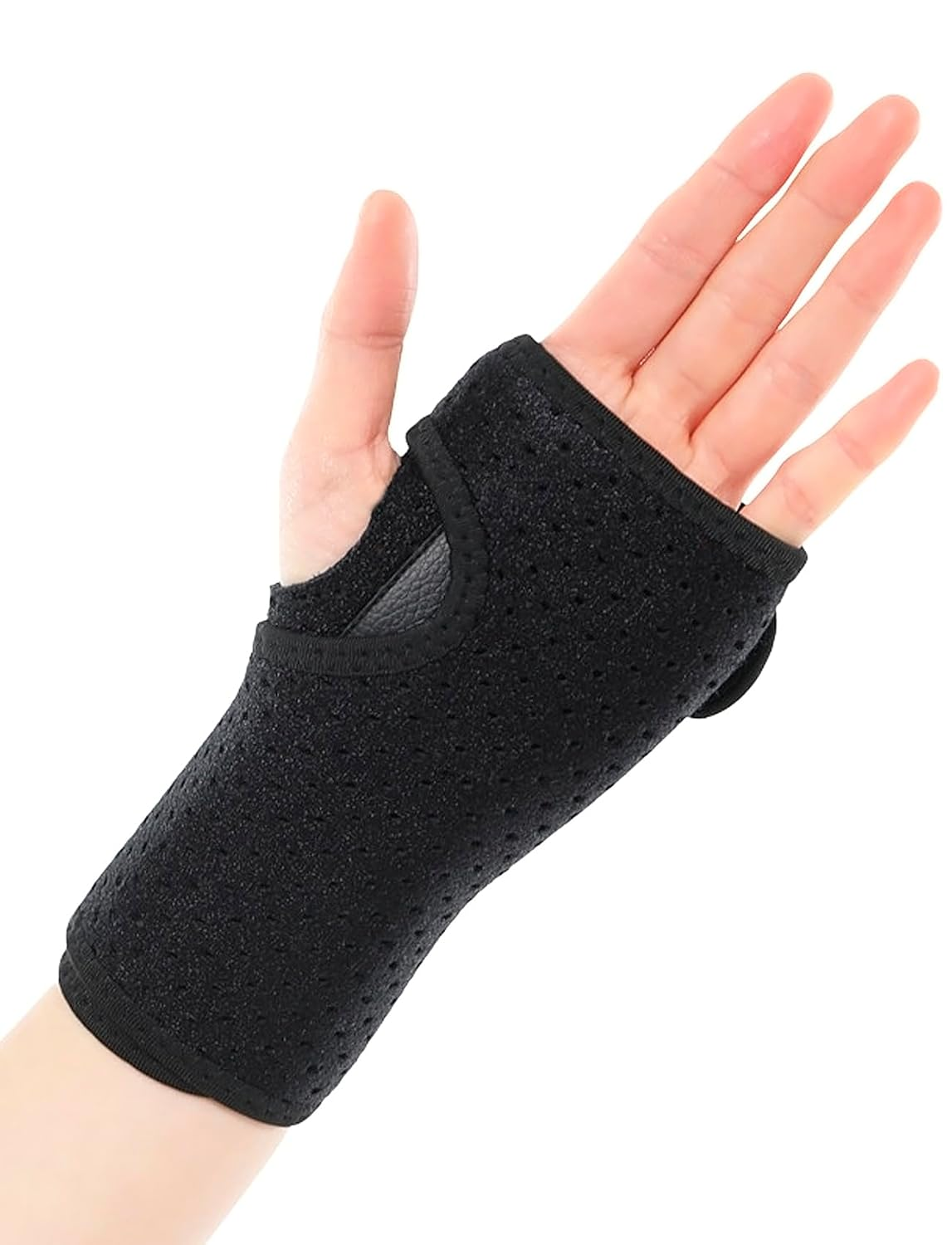 Rolxmed Wrist Brace Splint for Sprain Fixator Relief, Adjustable Support with Breathable Neoprene Material, Day/Night Fix for Women & Men, Fit Right or Left Hand, Arthritis, Tendonitis, Carpal Tunnel, Strain (One Size, Left Hand) image number 1