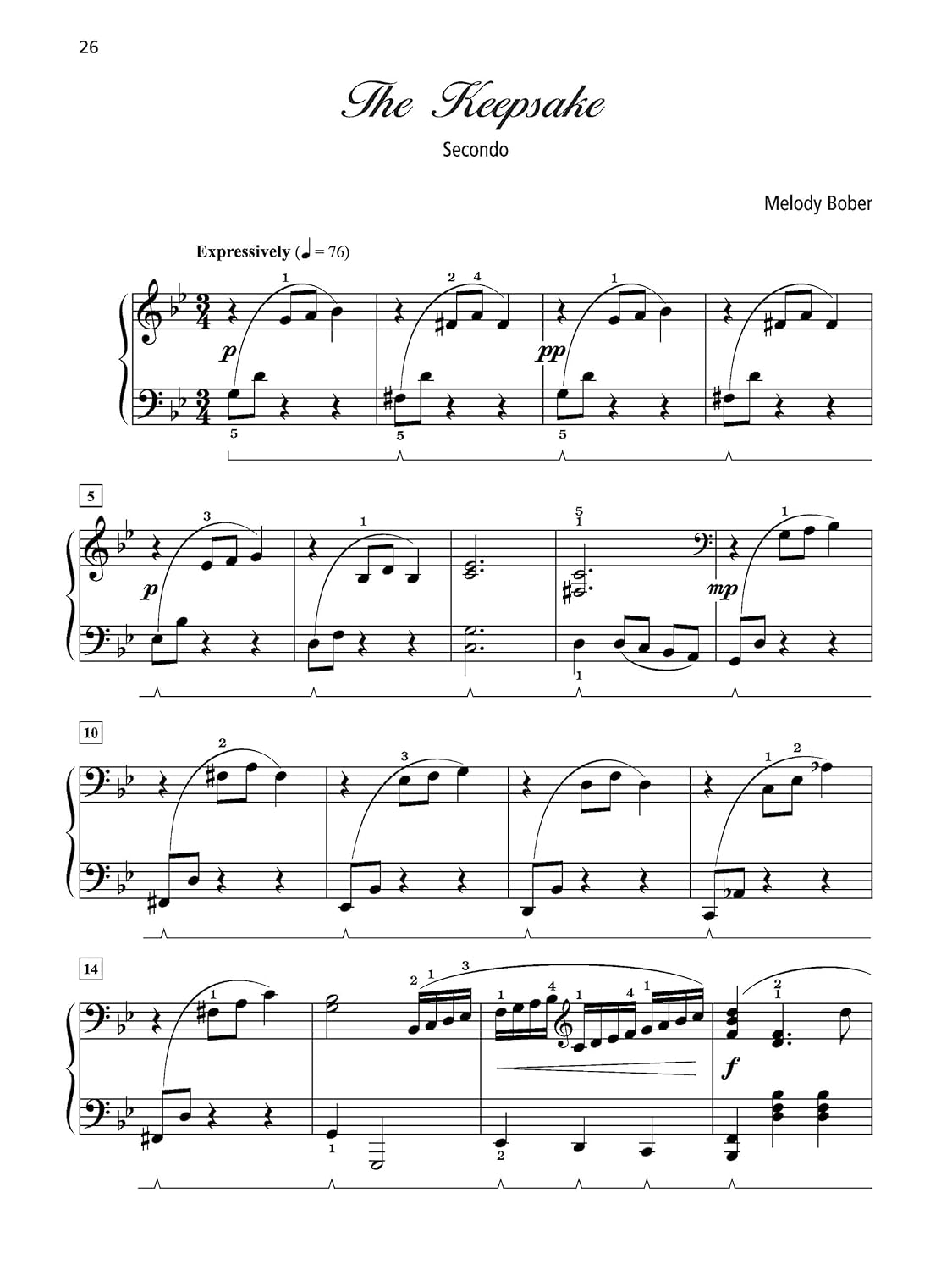 Grand Duets for Piano, Book 6: 5 Late Intermediate Pieces for One Piano, Four Hands image number 2
