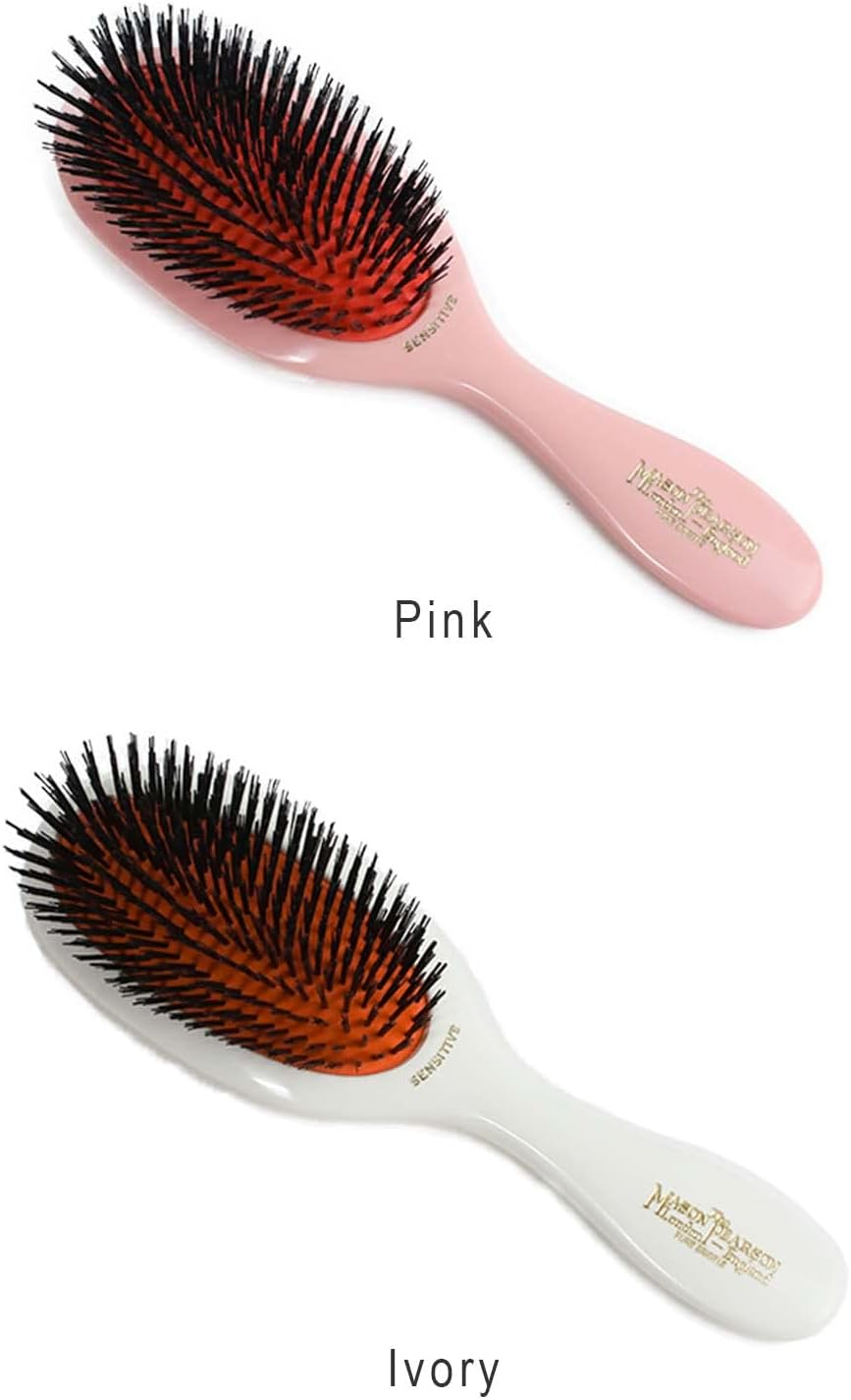 Mason Pearson SB3 Pure Bristle Sensitive Hair Brush - Pink image number 2