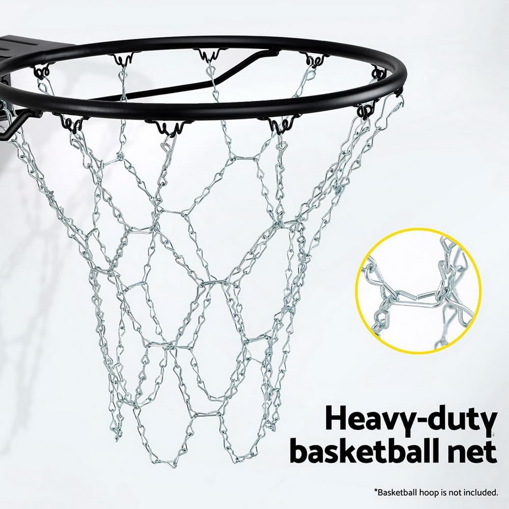 Everfit Basketball Ring Metal Braided Chain Net Official Size Rims Hoop 12 Loop image number 6