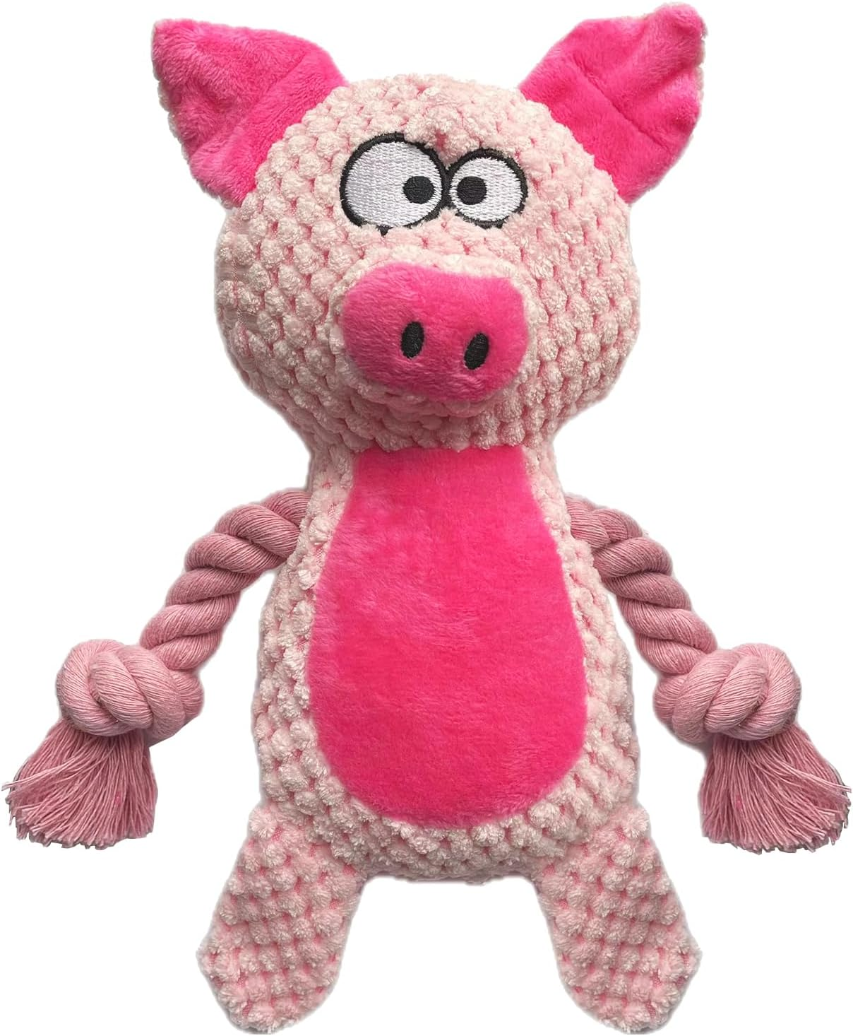 YUREMEEY Elephant Plush Dog Toy, Squeaky, Cuddly, Tug of War, Interactive, for Puppies & Medium Dogs