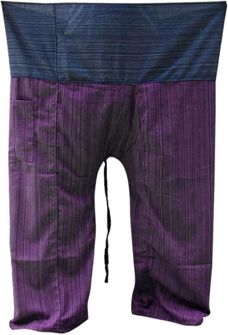 MEMITR Original Thai Fisherman Pants, Perfect for Yoga, Martial Arts, Pirate, Medieval, Japanese Samurai Pantalones plus Size - Brown And Tan image number 2
