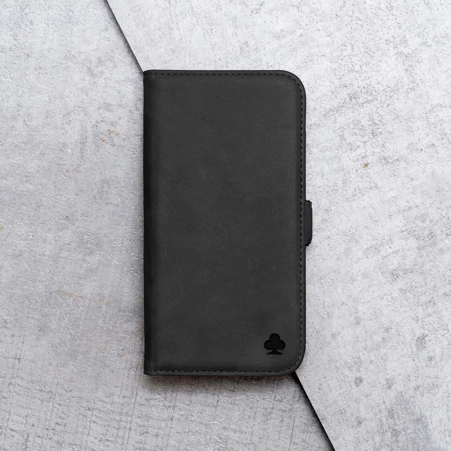 Porter Riley - Leather Case for Iphone SE 2022/20 and Iphone 8 / Iphone 7. Premium Genuine Leather Stand/Cover/Wallet/Flip Case with Card Slots & Horizontal Stand (Black/Tan) - Black/Tan image number 5