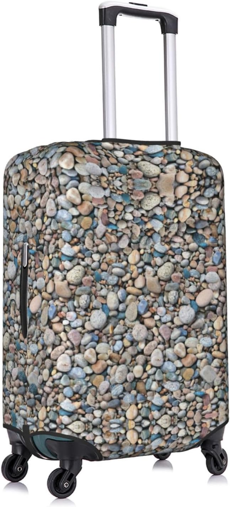 Odddot Pebble Stone Pattern Print Travel Luggage Cover,Suitcase Protector Cover, Washable Baggage Covers,For 18-32 Inch Luggage, Pebble Stone Pattern, Small image number 3