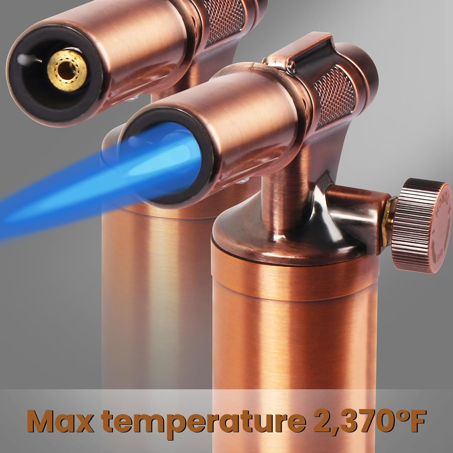 Sondiko Butane Torch, Premium Metal Big Flame Torch, Refillable Blow Torch Lighter with Adjustable & Wind Resistance Flame for Soldering, Cooking, Bbq(Butane Gas Not Included) image number 5