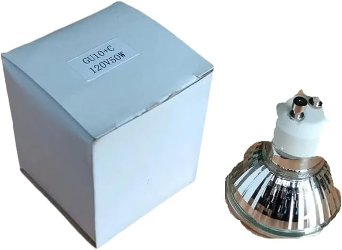 3 PCS GU10 Dimmable Halogen Light Bulbs 2 Pin,50W Candle Warmer Replacement Lamps, Top-Down Heating for Wax Warmer Spot Lights Wax Melt Burner Track Light Bulbs