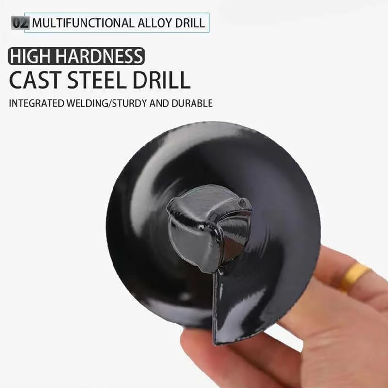 Leona Co Garden Auger Spiral Drill Bits, 80 * 300Mm/80 * 600Mm Post Hole Diggers Auger Drill Bit Drill Auger Planter Outdoor Attachment (&Phi;80 X 600Mm) image number 4