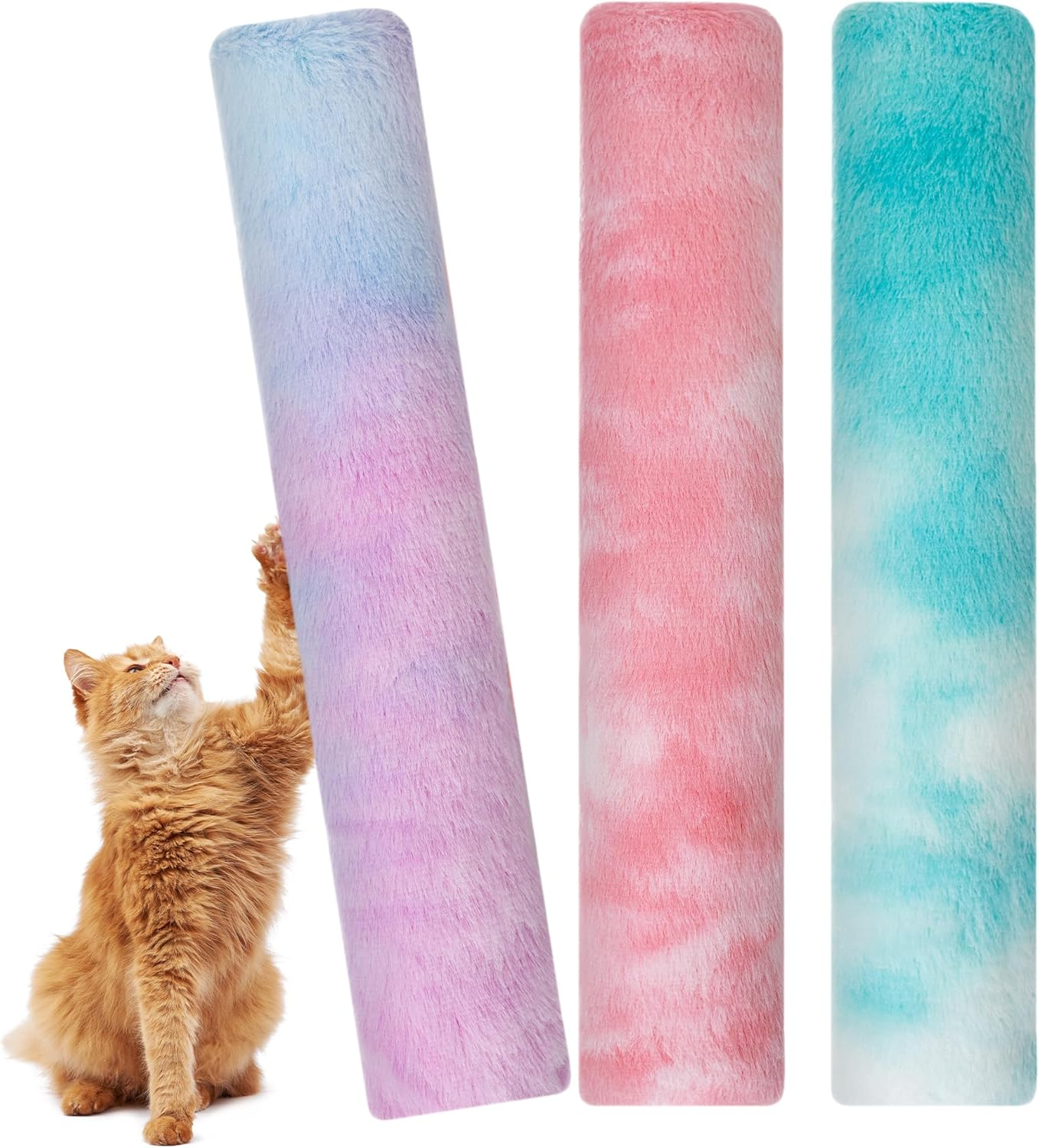 IPTPAS 3 Pack Cat Kicker Toy Pillows, Interactive Plush Toys with Catnip Inside, Soft Durable Kick Sticks Teething Chew Toy, Cat Body Pillows for Indoor Cats & Kittens, Promote Exercise, Play & Cuddle image number 1