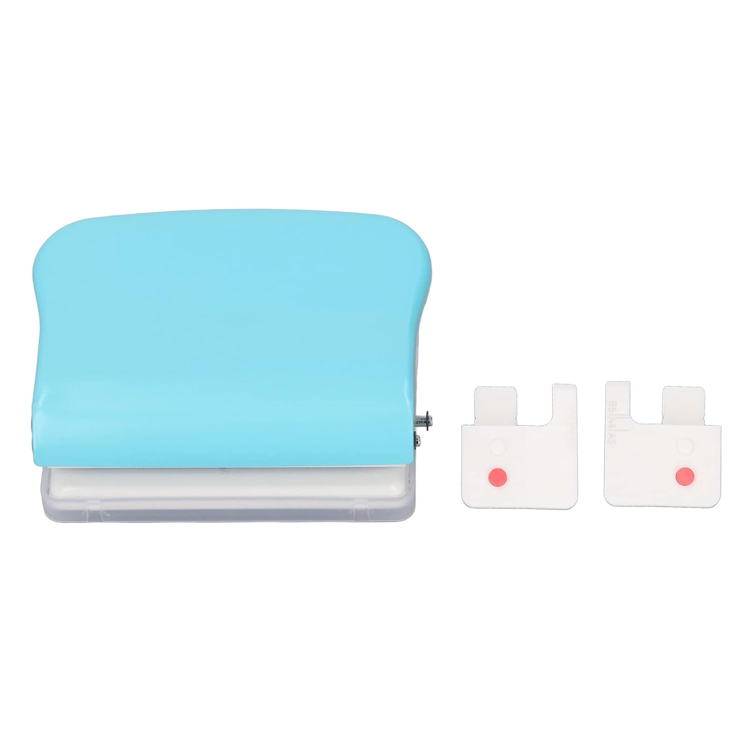 Paper Binding Machine, Handheld Spiral Binder, A4-A7 Compatible, Light Blue image number 3