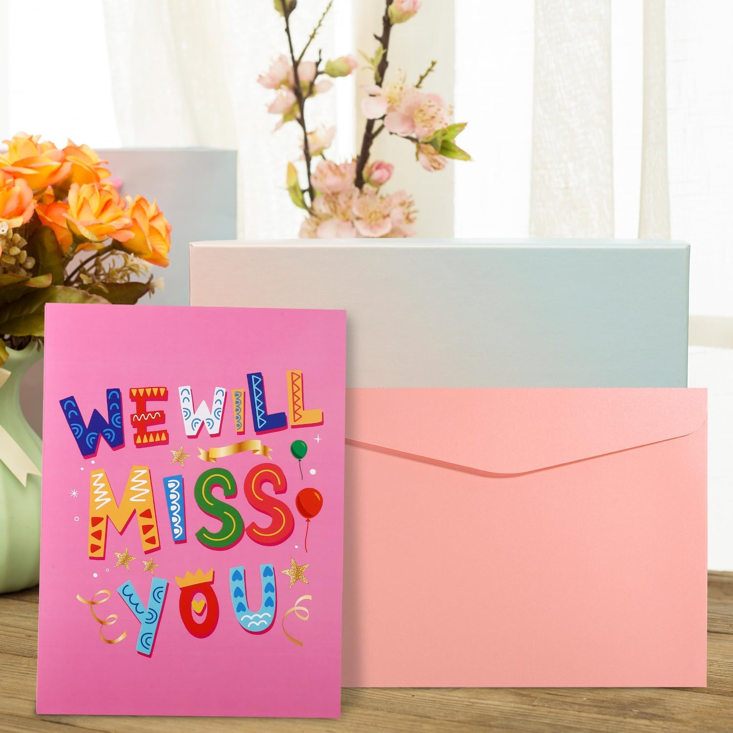 Goodbye Good Luck Card, 15.75X10.63In Large Greeting Card with Envelope Going Away Card Congratulations New Job Card We&rsquo;Ll Miss You Card for Colleague Retirement Men Women Decorations image number 1