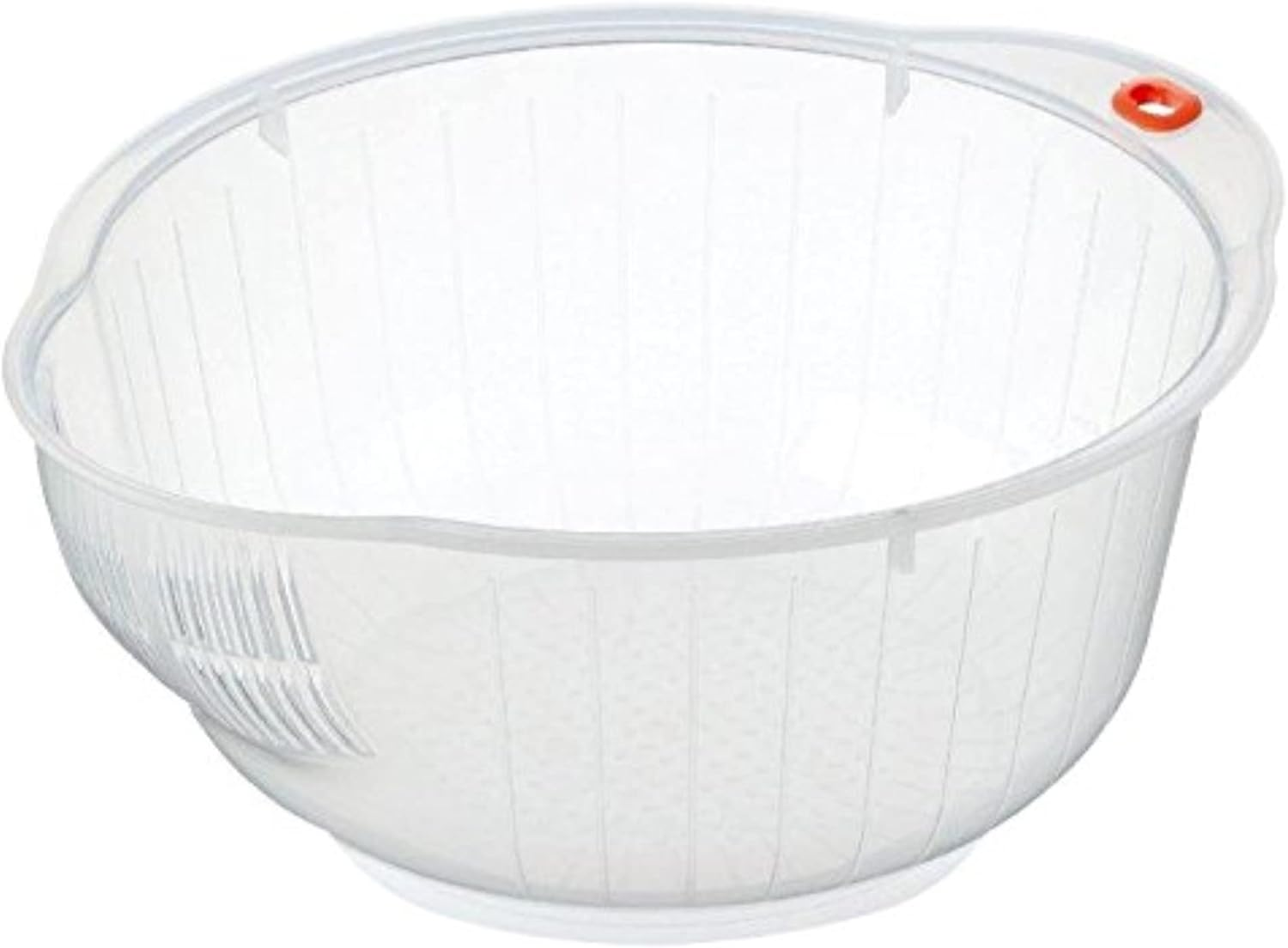 Inomata Plastic Japanese Rice Washing Bowl with Strainer, 2 Quart image number 1