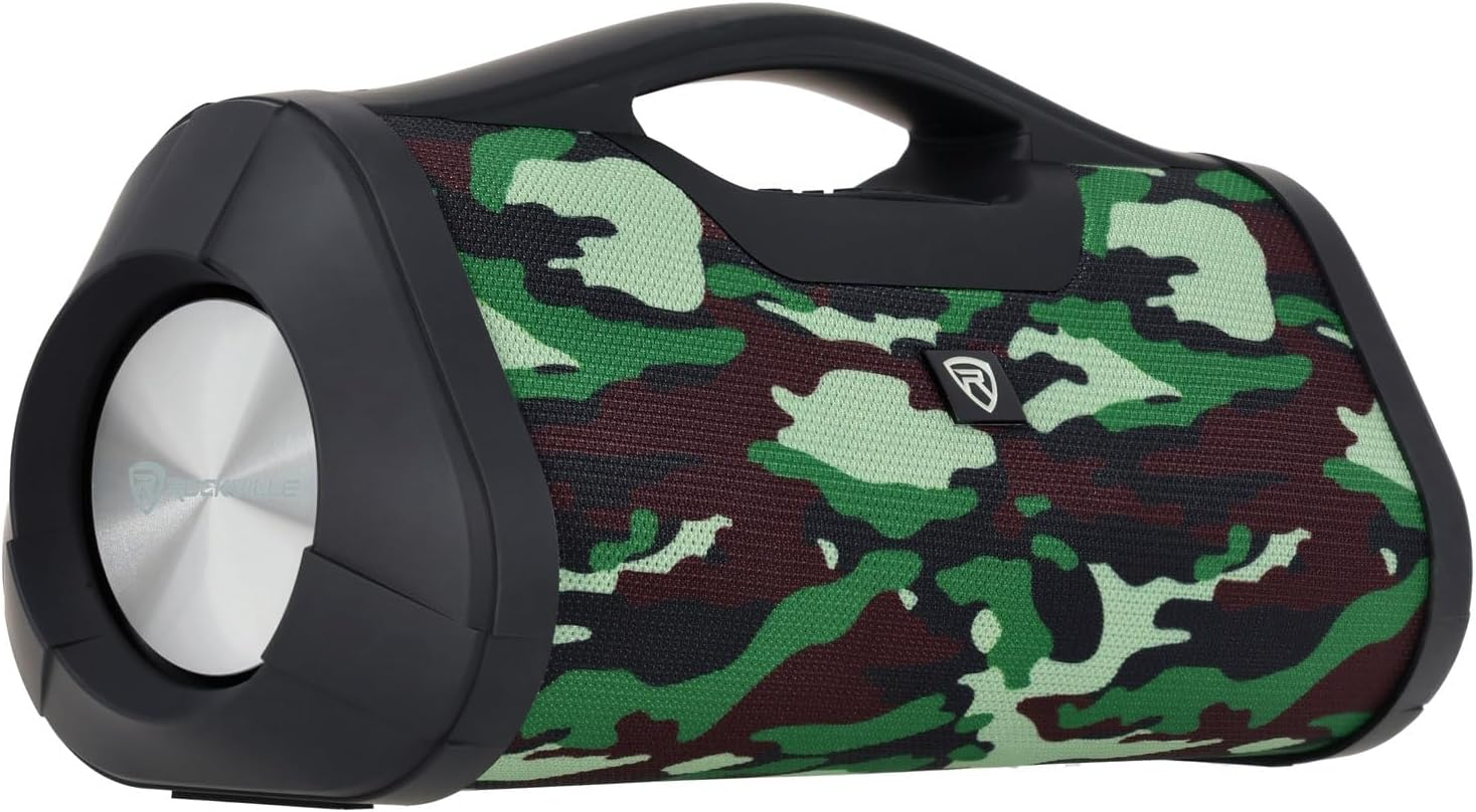 Rockville RPB-XL Portable Camo Bluetooth Speaker Boombox Usb/Powerbank/Sd/Aux with Wireless Linking and 24 Hour Battery Life image number 6
