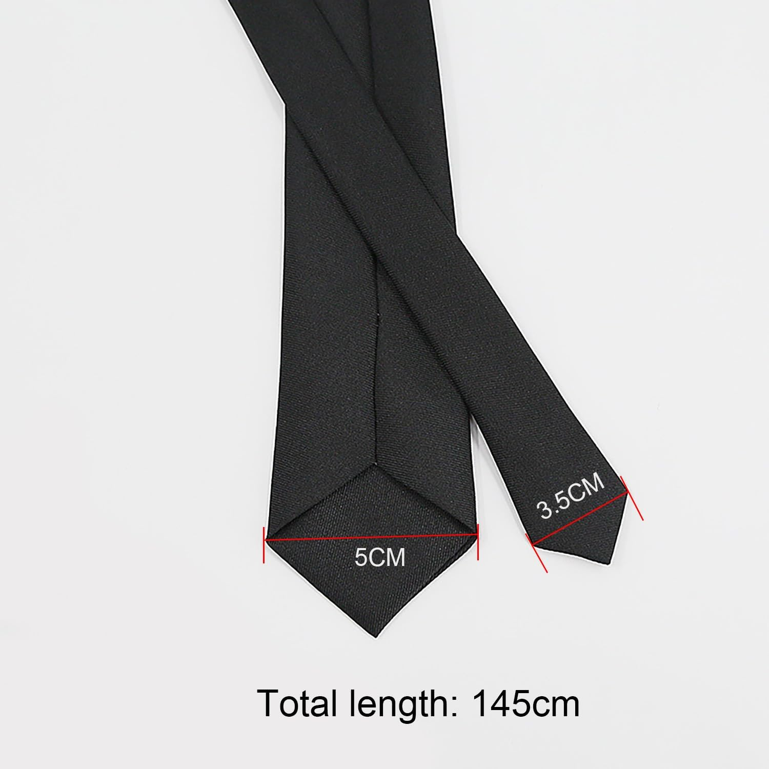 SHUBEIEUMI Men'S Tie Solid Color Neckties for Men, 5Cm Slim Ties for Men Wedding, Classic Formal Business Necktie image number 5