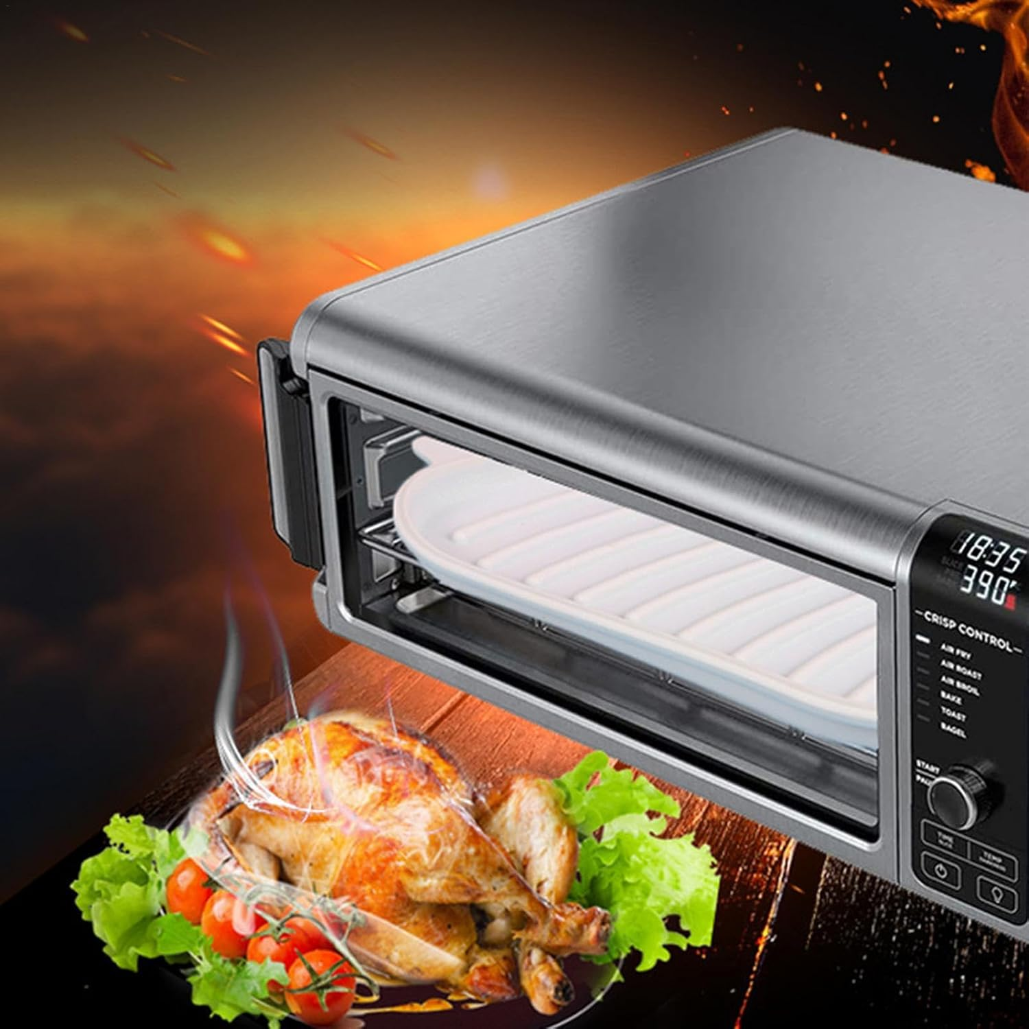 Microwave Bacon Tray - Silicone Microwave Bacon Tray | Bacon Pan with Lid, Crispy Bacon Tray for Microwave Cooking, Microwave Bacon Maker, Quick and with No Mess image number 1