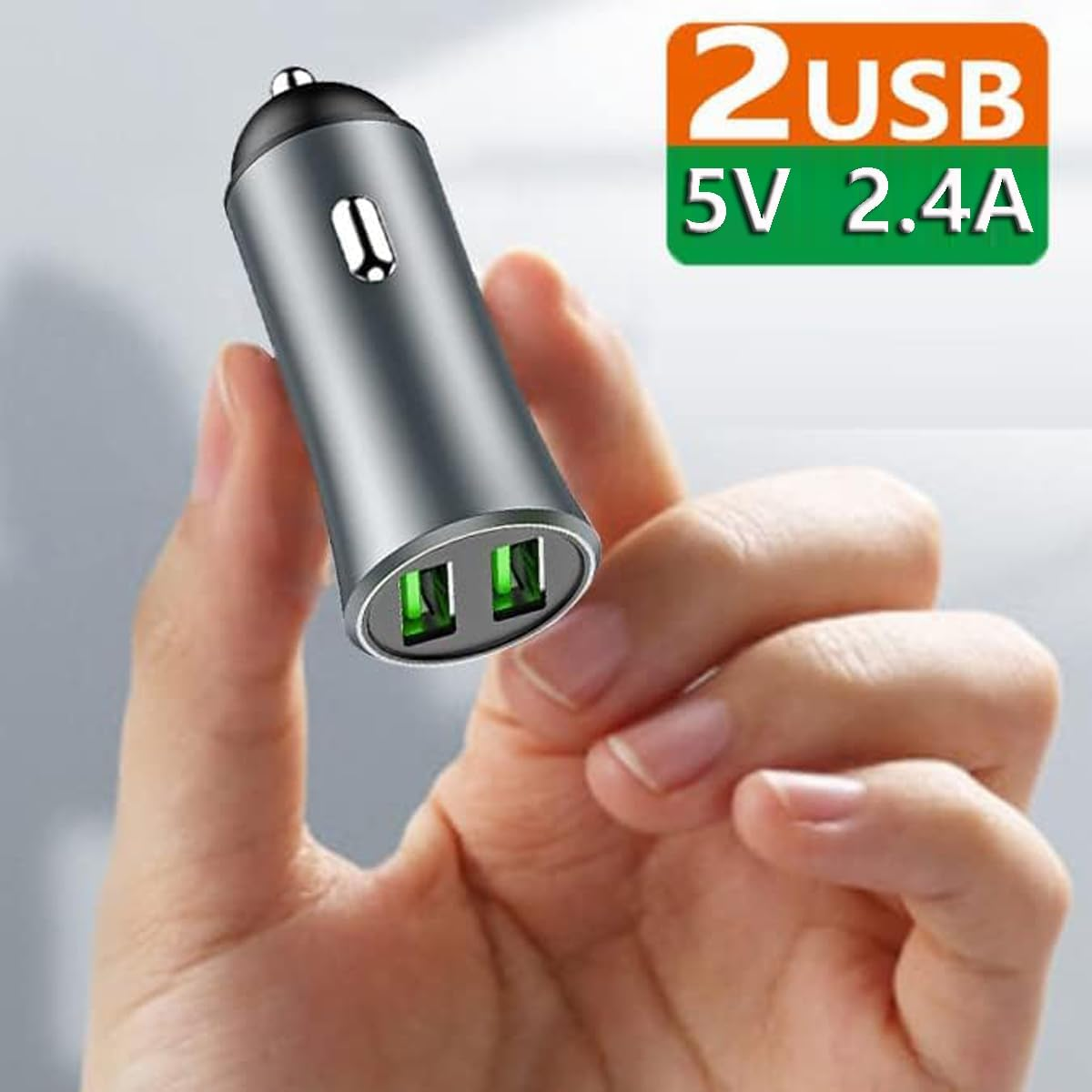 Danyee Car Charger Adapter 【2PACK】 Dual USB Car Charger, 5V 2.4A Cigarette Lighter Adapter Compatible with IP 16/15/14/13/12/11/SE/XR/X/XS, SM S24/S23/S22/S21/S20, Pixel 8/7/6 (2USB 5V-2.4A) - 54W Fast Car Charger【 Pd36W + Qc3.0 】 image number 6