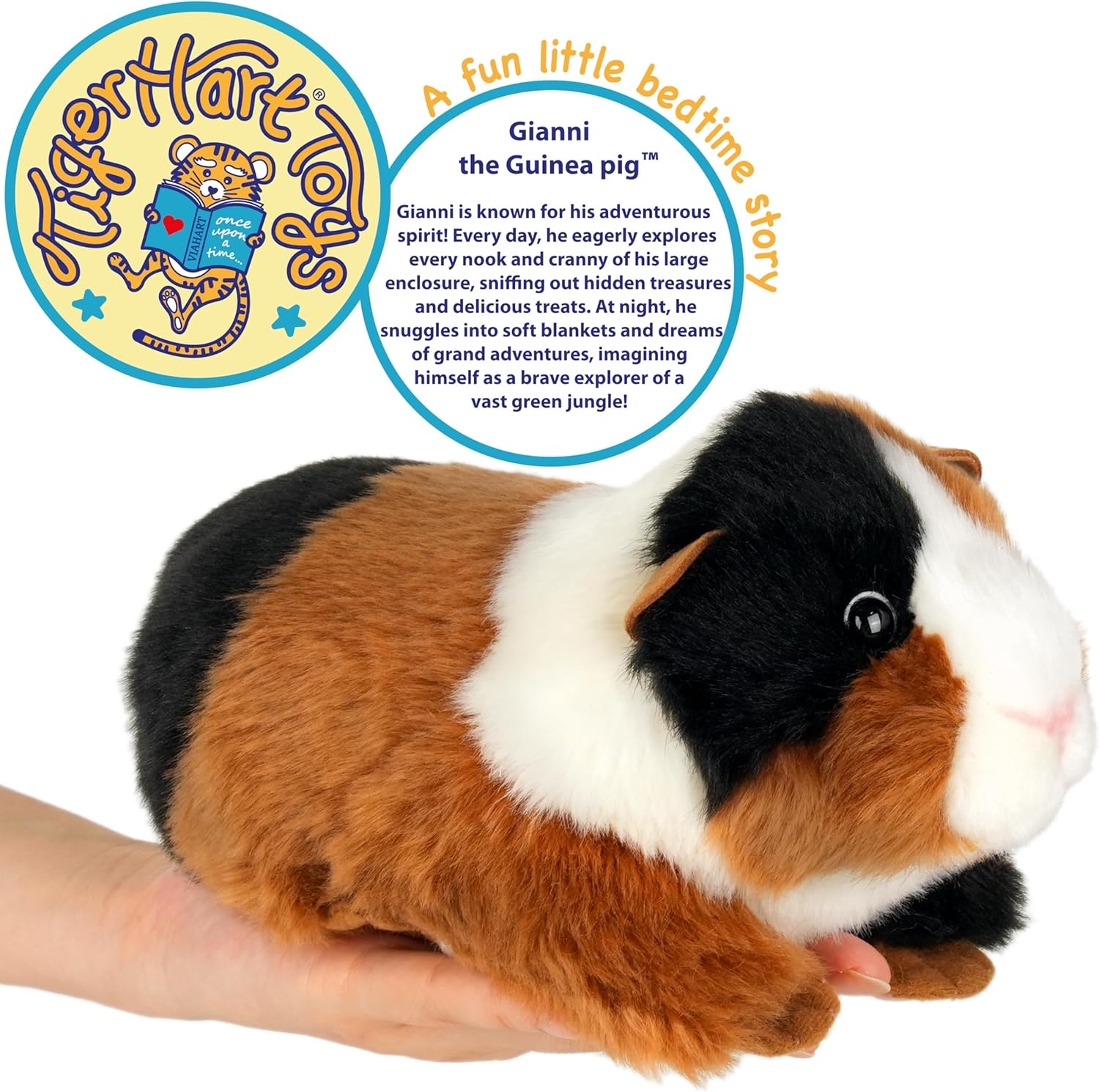 Gianni the Guinea Pig - 8 Inch Stuffed Animal Plush image number 4