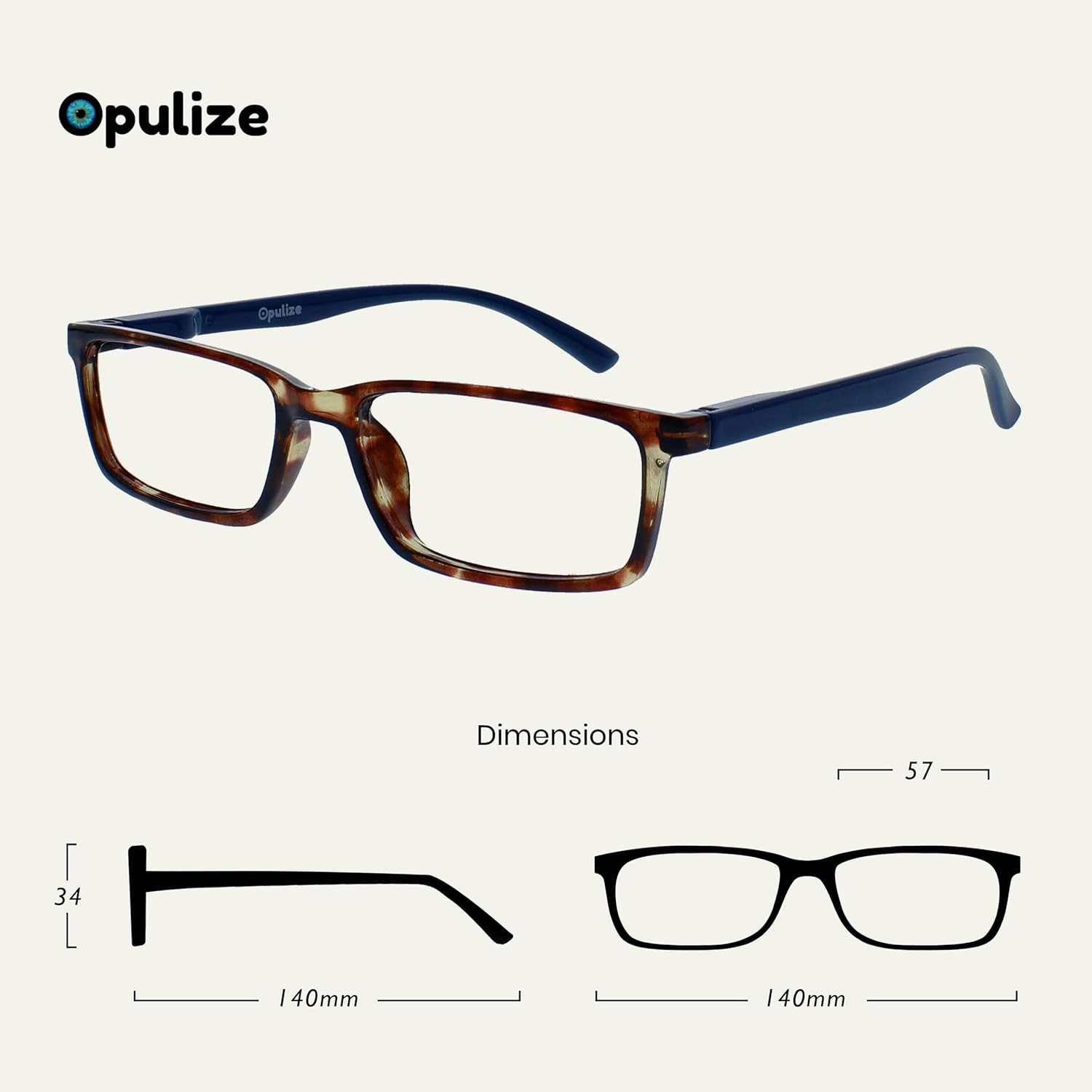 Opulize See 2 Pack Blue Light Blocking Reading Glasses Brown Blue Computer Gaming anti Glare Mens Womens BB9-23 +2.50