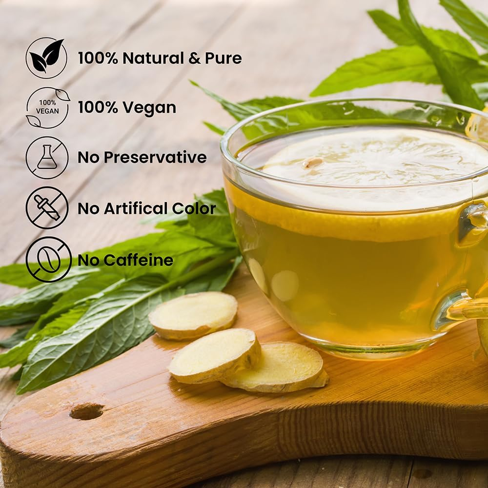 Ginger Tea Cut 100 G | Natural, Freshly Sliced Ginger Root for a Full-Flavored and Refreshing Experience | Perfect for Brewing Bold, Soothing Tea image number 6