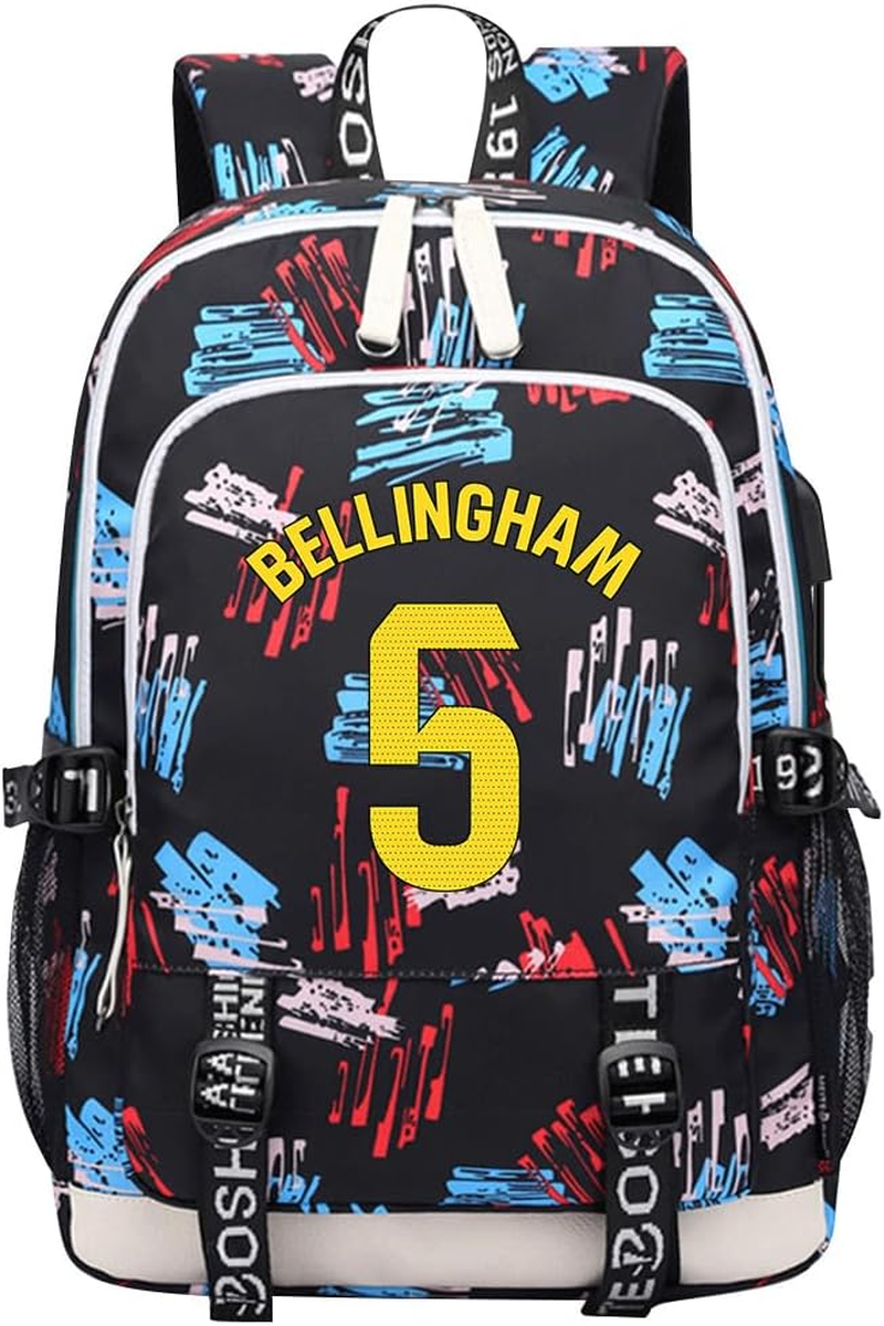 Soccer B-Ellingham Multifunction Sport Backpack Travel Laptop Football Fans Bag for Men Women image number 5