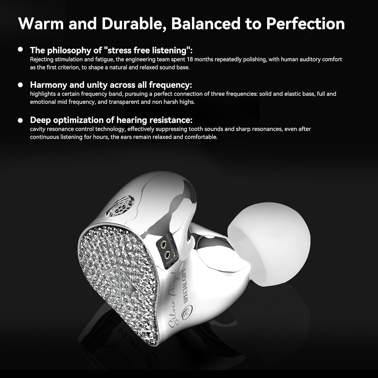 KINBOOFI SPA-SG in Ear Monitor Wired Earbuds 10MM PEEK+PU Composite Diaphragm Inner-Magnet DD Hifi Wired Earphones Jack 3.5Mm IEM for Musicians, Singers, Audiophiles image number 1