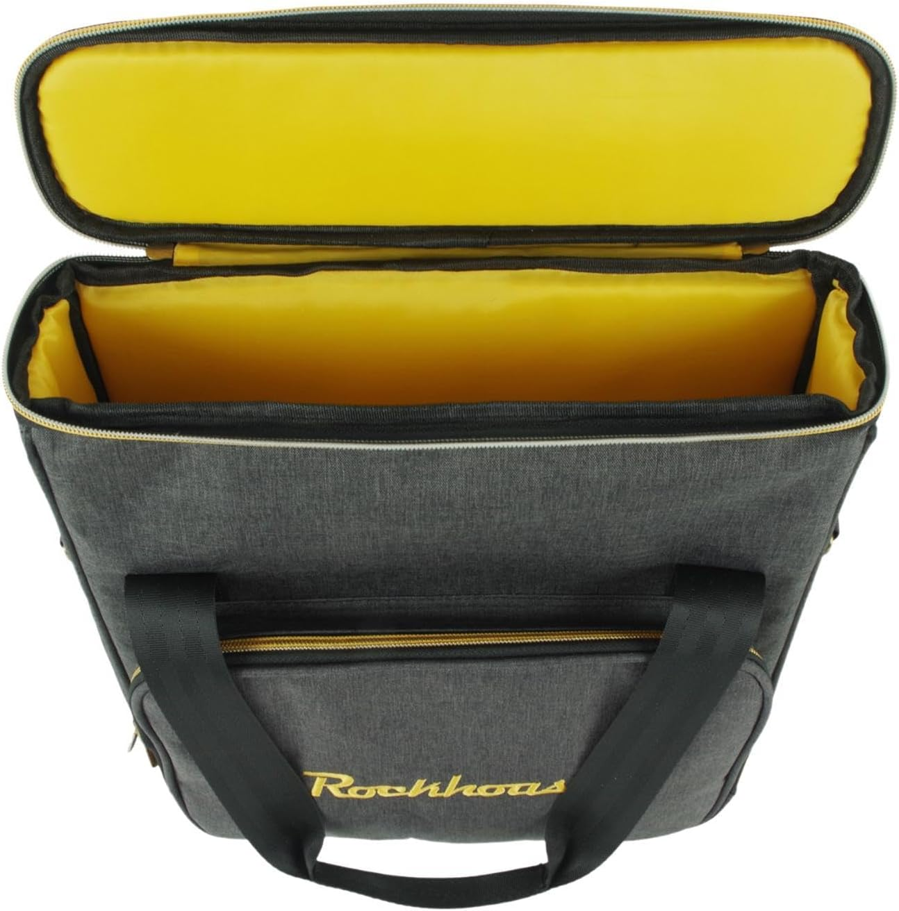 Vsenkes Record Storage Bag Vinyl Record Holder Office Holds 12" LP Albums Portable Travel with Lid Oxford Cloth CD Storage Organizer image number 2