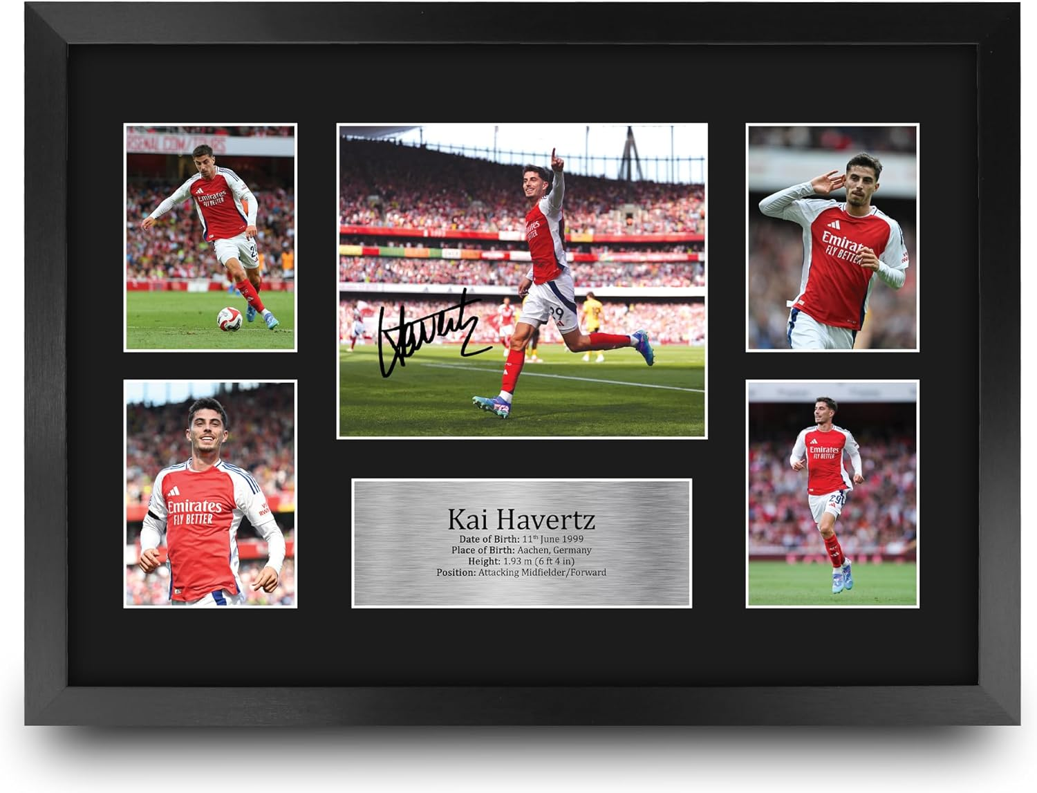 HWC Trading A4 Kai Havertz Gifts Printed Signed Autograph Picture for Football Fans and Supporters - A4