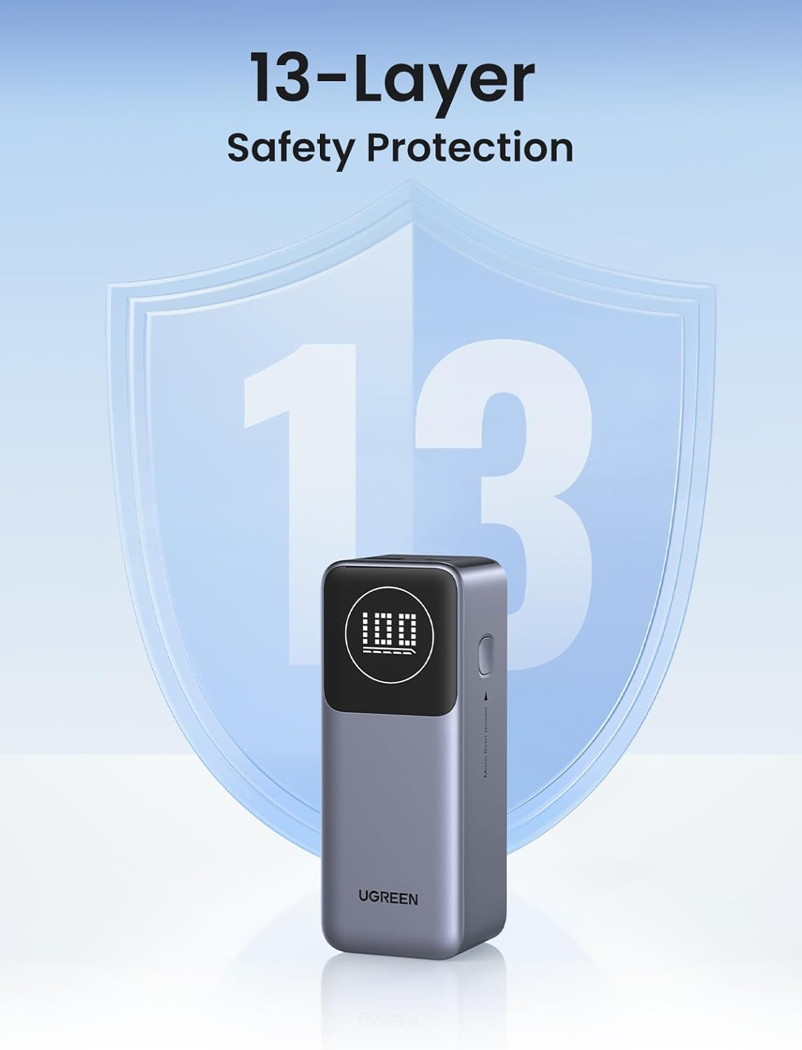 UGREEN 100W Nexode Power Bank 12000Mah Battery Pack Fast Charging Portable Charger Smart Digital Display Compatible with Iphone 17 Pro Max/16, Galaxy S25 Ultra 45W, Pixel 10, Ipad Pro, Dell, Airpods 4 image number 1