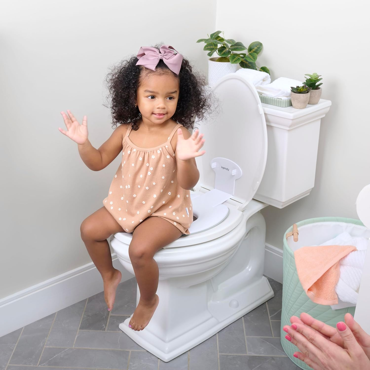Ingenuity Flip & Sit Potty - Semi Permanent Easy Fit Potty Seat for Ages 18 Months + image number 2
