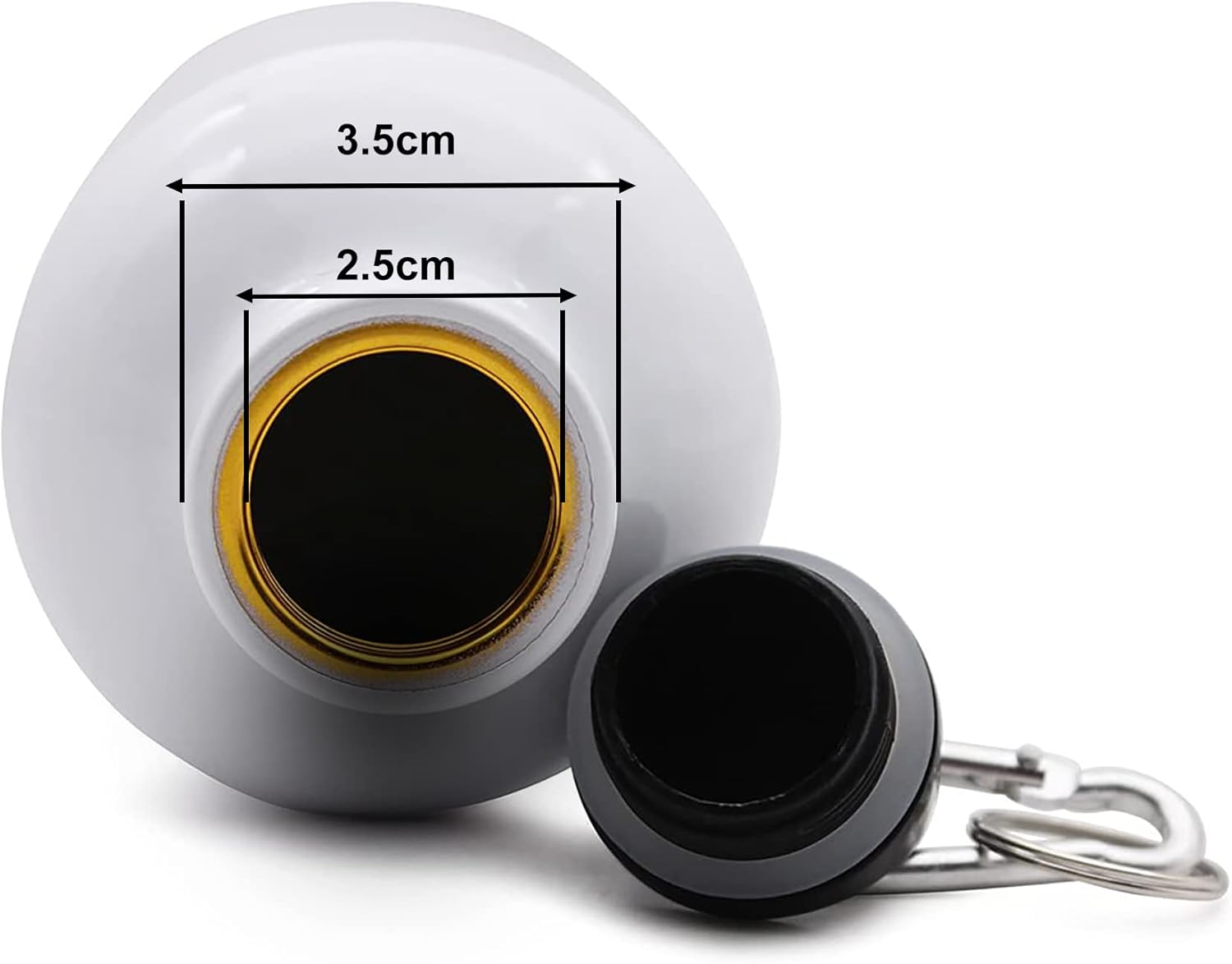 SUMEX 12 Pack 20Oz Sublimation Blank Aluminum Sports Bottle Heat Press Water Bottle with Carabiner and Twist Cap image number 3