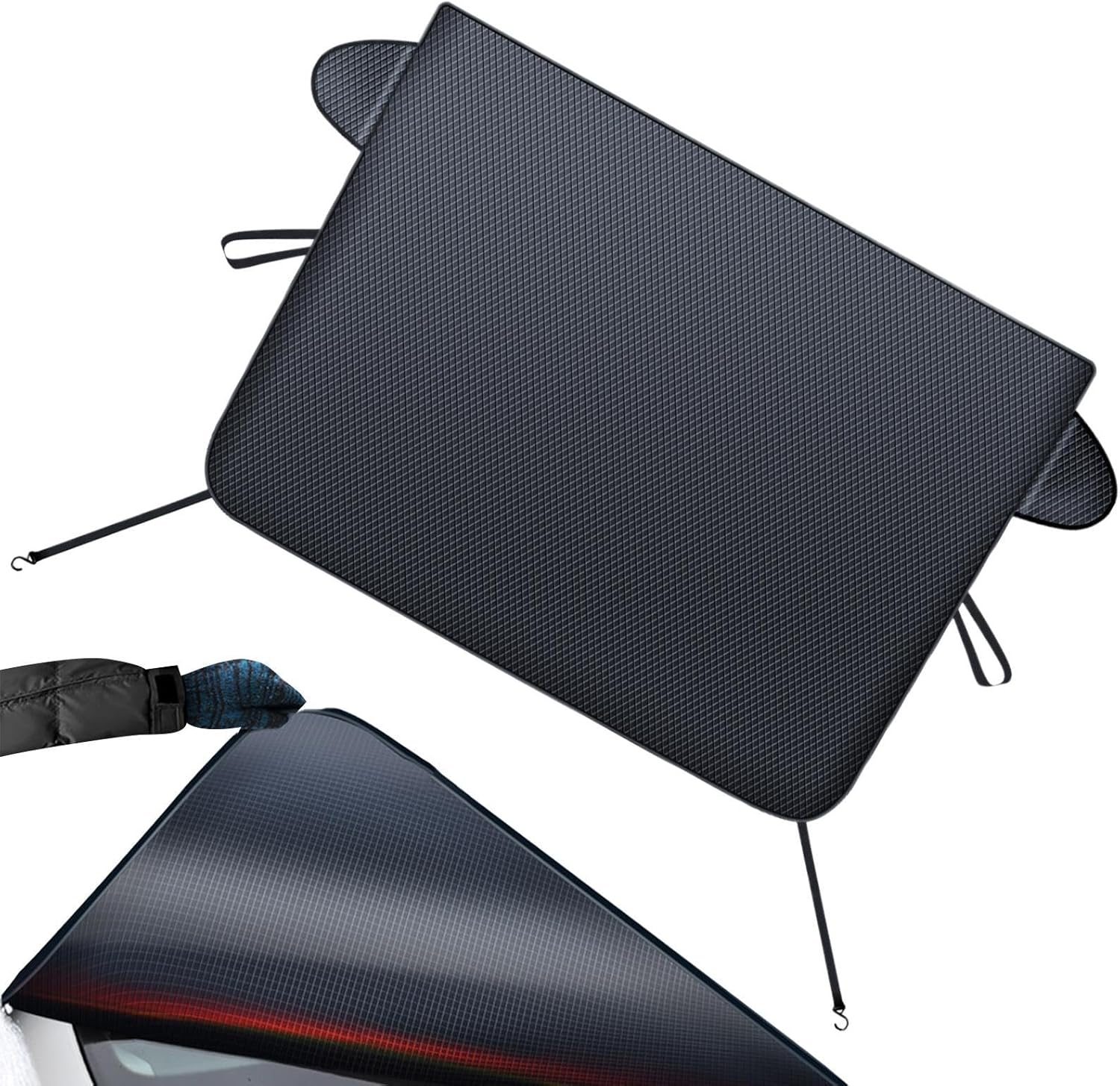 Windshield Cover | SUV Windshield Sun Shade,Foldable UV Protection Waterproof Light Block Screen for Snow Privacy Winter Parking Travel Outdoor Truck Use image number 1