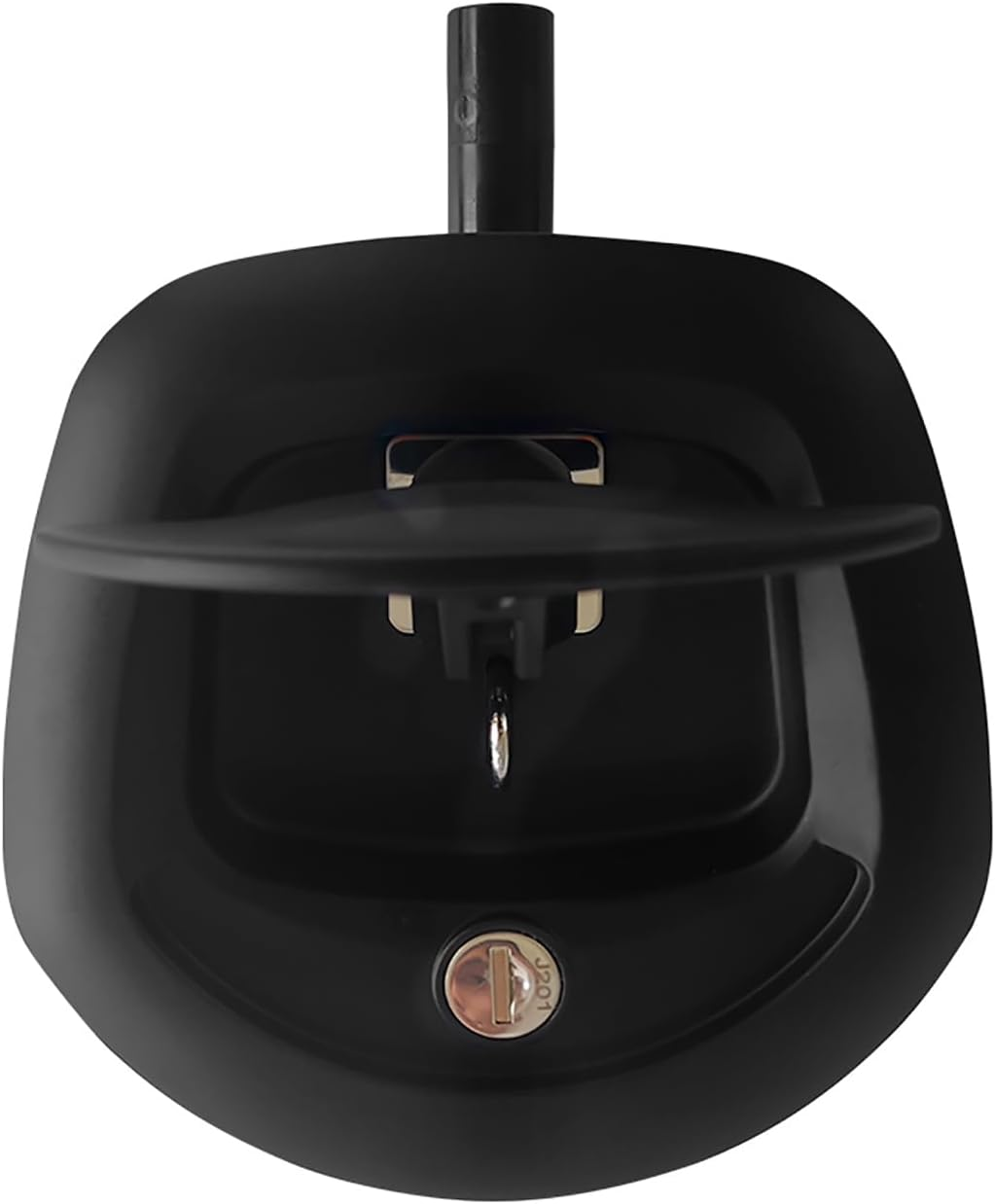 MAX COOL Truck Tool Box Lock, Trailer Door Lock with 2 Keys, 12V Power Operated Black Whale Tail T Handle Lock for Trailer Canopy, Door Latch Replacement Kit for Camper Horse Trailer Cargo Hauler image number 2