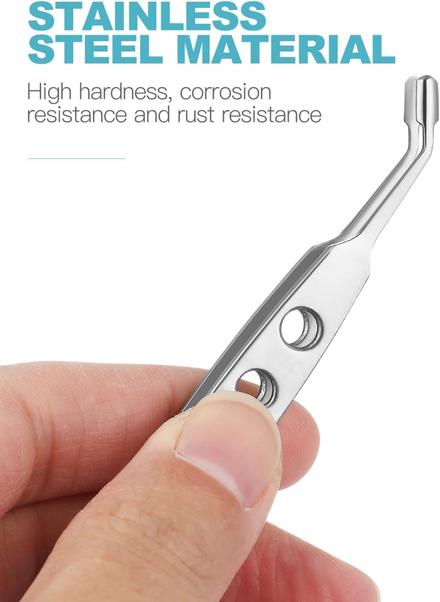 POPETPOP Eyelid Massage Tweezers : Stainless Steel Meibomian Gland Expressor Eye Gland Expressor for Men Women