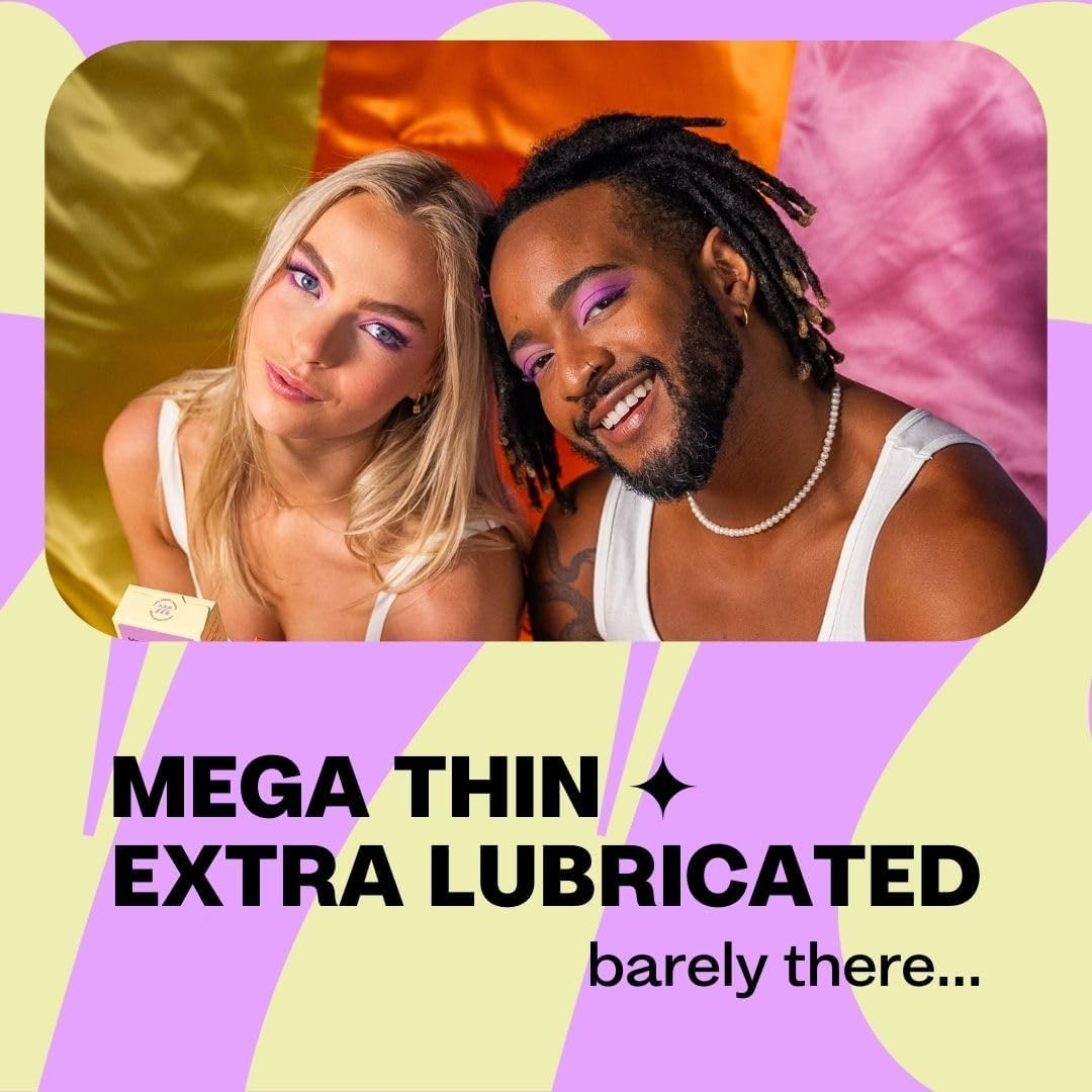 Moments Mega Thin 0.03 Condoms - 20% Thinner, Extra Lubricated, Premium Quality Natural Latex, Vegan, Gynaecologically & Dermatologically Tested (Pack of 2 (24 Counts)) image number 2