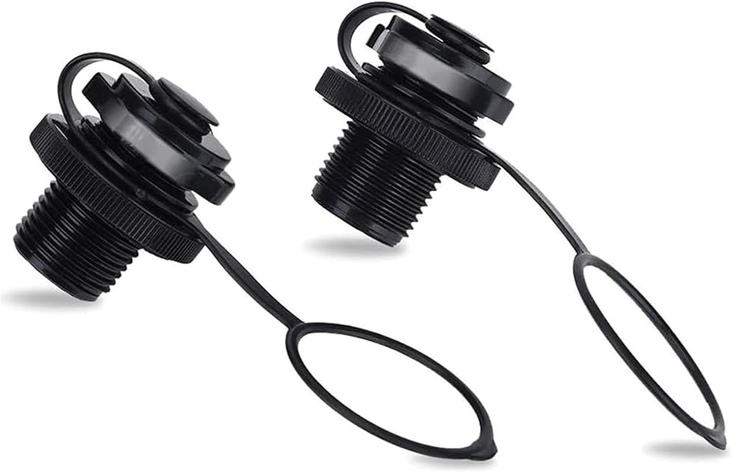2PCS Inflatable Boat Air Valve Replacement &ndash; One-Way Leakproof Spiral Screw Plug for Dinghy, Raft, Kayak, Boston Valve Design image number 5