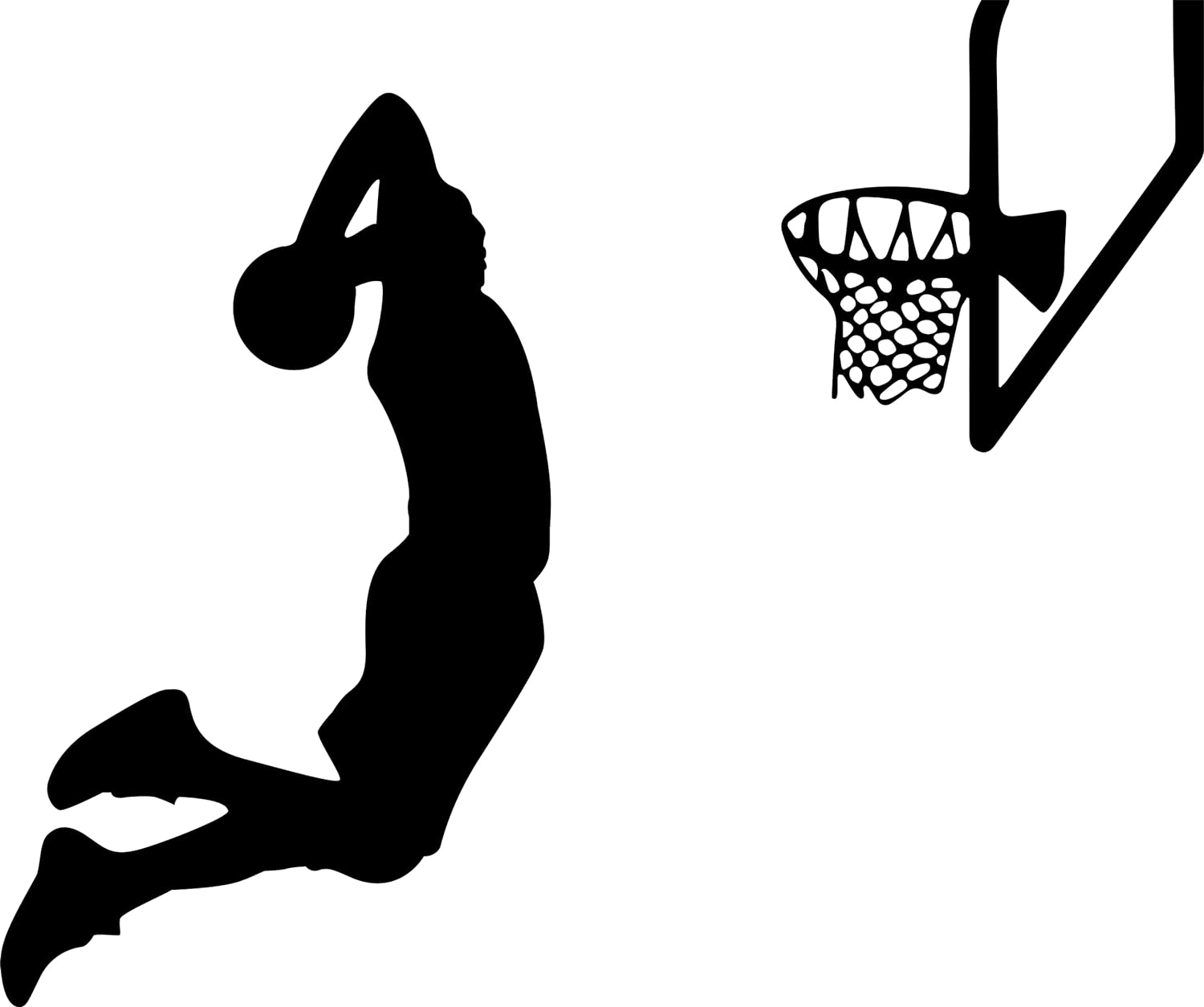 Basketball Wall Decor Sports Stickers Peel and Stick Wall Decals for Boys Bedroom, 24X20.1In image number 3