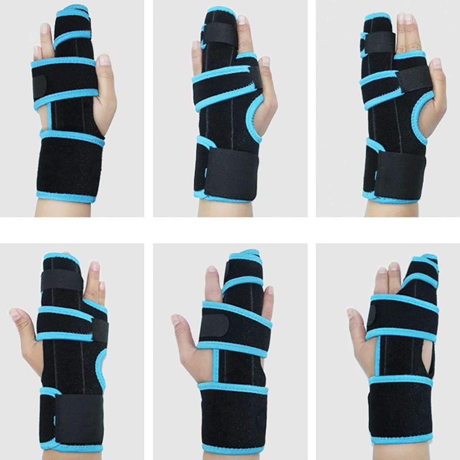 Trigger Finger Splint,Universal Adjustable Size Portable Aluminum Brace Support Guard Wrist Brace Finger Splint for Fixation Protection of Finger and Phalanx and Metacarpal Bone image number 6